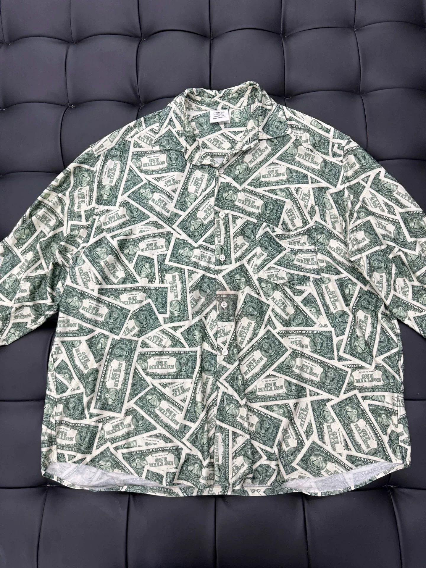 Vetements Vetements Dollar Print Shirt Size US S / EU 44-46 / 1 - 1 Thumbnail