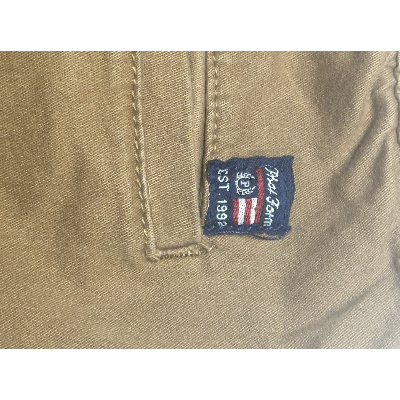 Phat Farm Phat Farm Pants Men Drawstring Brown L Stretch Jogger Regular 28in Flat Front Cotton Spandex Solid Size US 33 - 3 Thumbnail