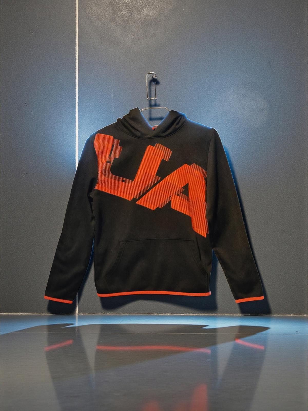 Under Armour Under Armour Youth Large Hoodie Black with Orange Accents Size US L / EU 52-54 / 3 - 3 Thumbnail