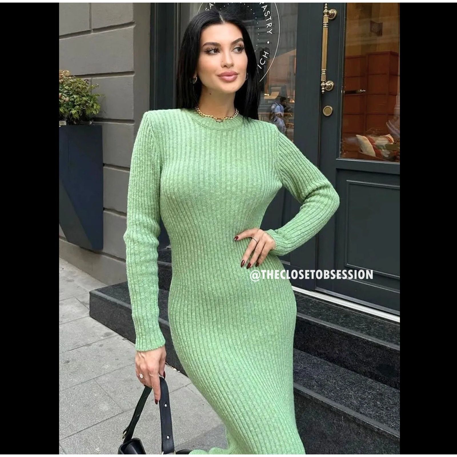 Mango MANGO Ribbed Knit Maxi Dress NWT – Blogger Favorite – Size 8 Size M / US 6-8 / IT 42-44 - 14 Thumbnail