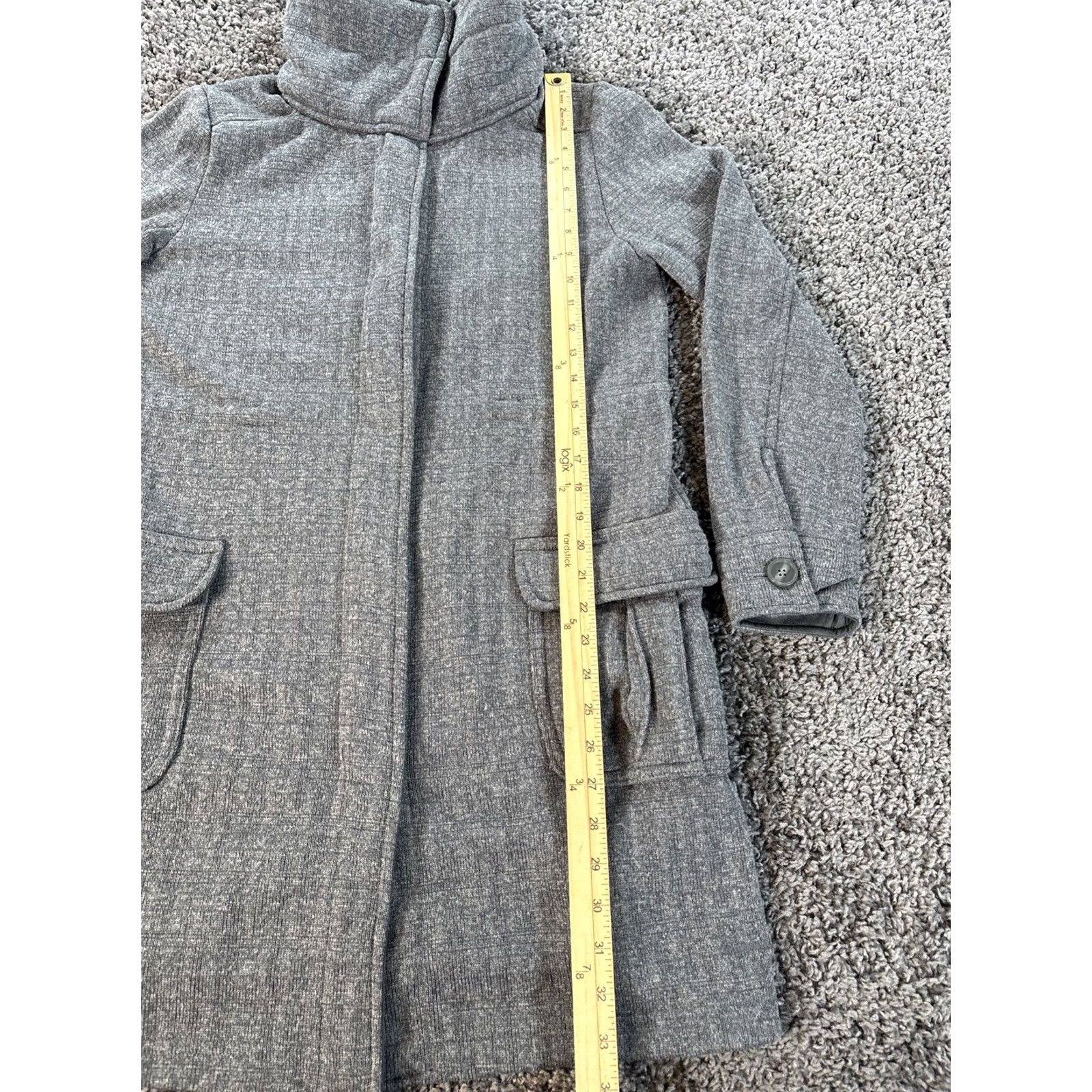 Patagonia Patagonia Better Sweater Coat Womens Small Gray Fleece Thigh Length Coat Zip Long Sleeve Size S / US 4 / IT 40 - 2 Thumbnail