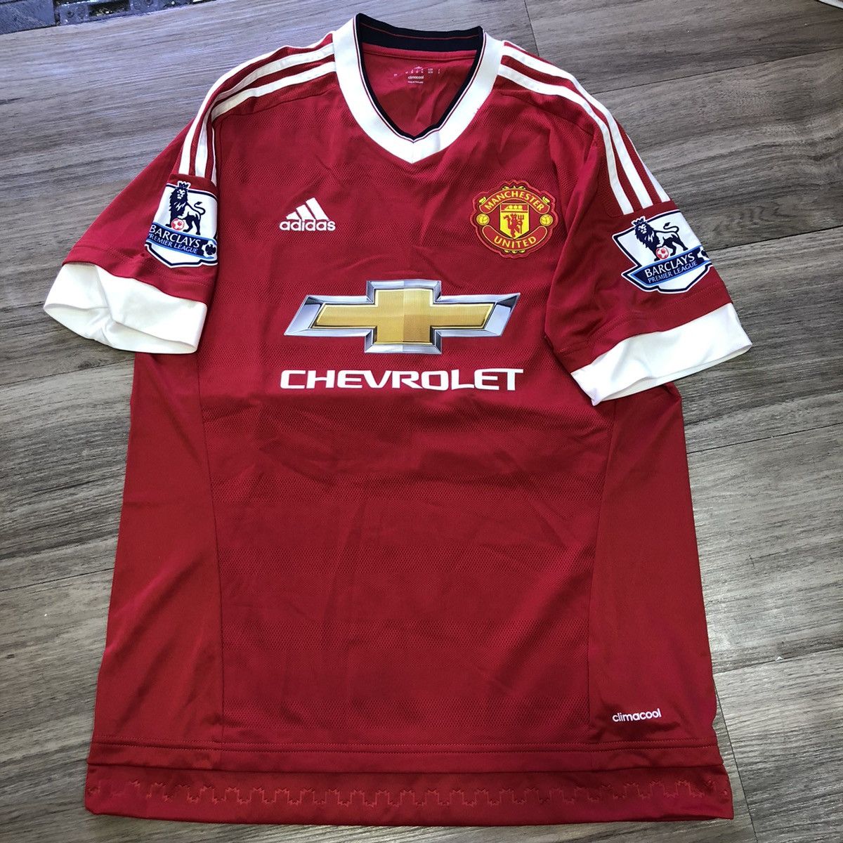 Maillot Domicile Manchester United 2015/16 - Taille L, Joueur Schneiderlin #28 - Adidas - Occasion Très Bon état