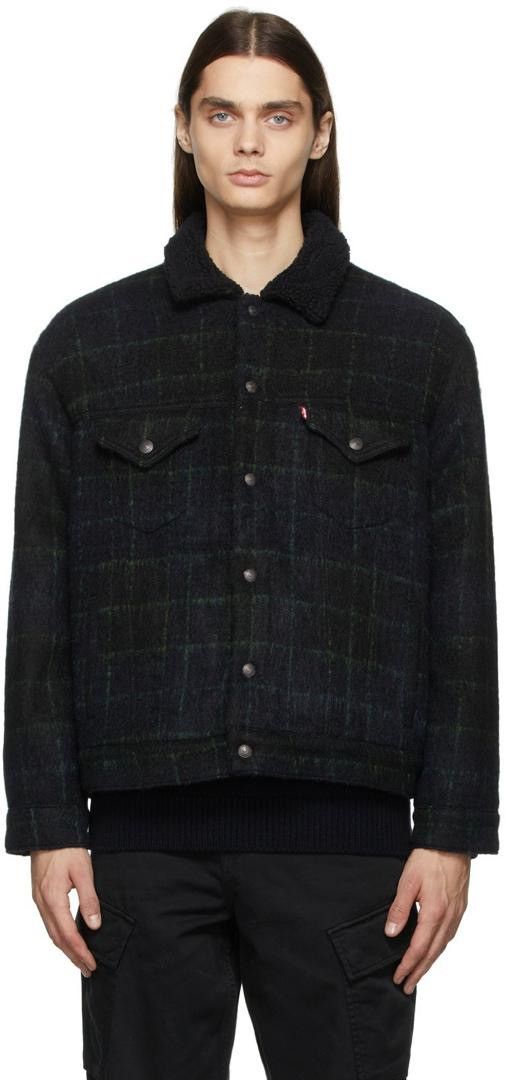 Levi's Levi's Navy Vintage Fit Sherpa Jacket Size US M / EU 48-50 / 2 - 1 Thumbnail