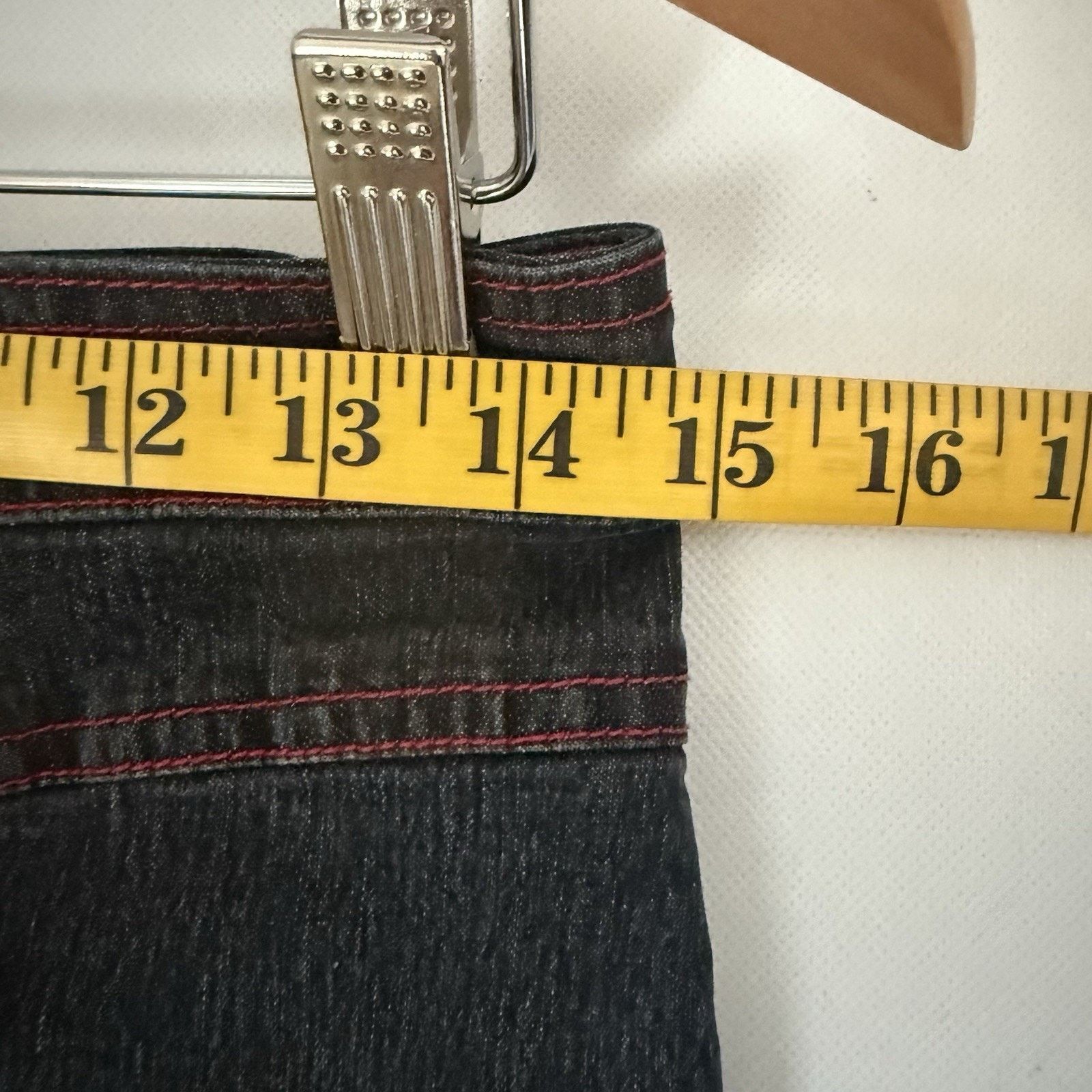 Other Vintage Y2K Bisou Bisou Denim Mermaid Western Maxi Skirt Size 27" / US 4 / IT 40 - 4 Thumbnail