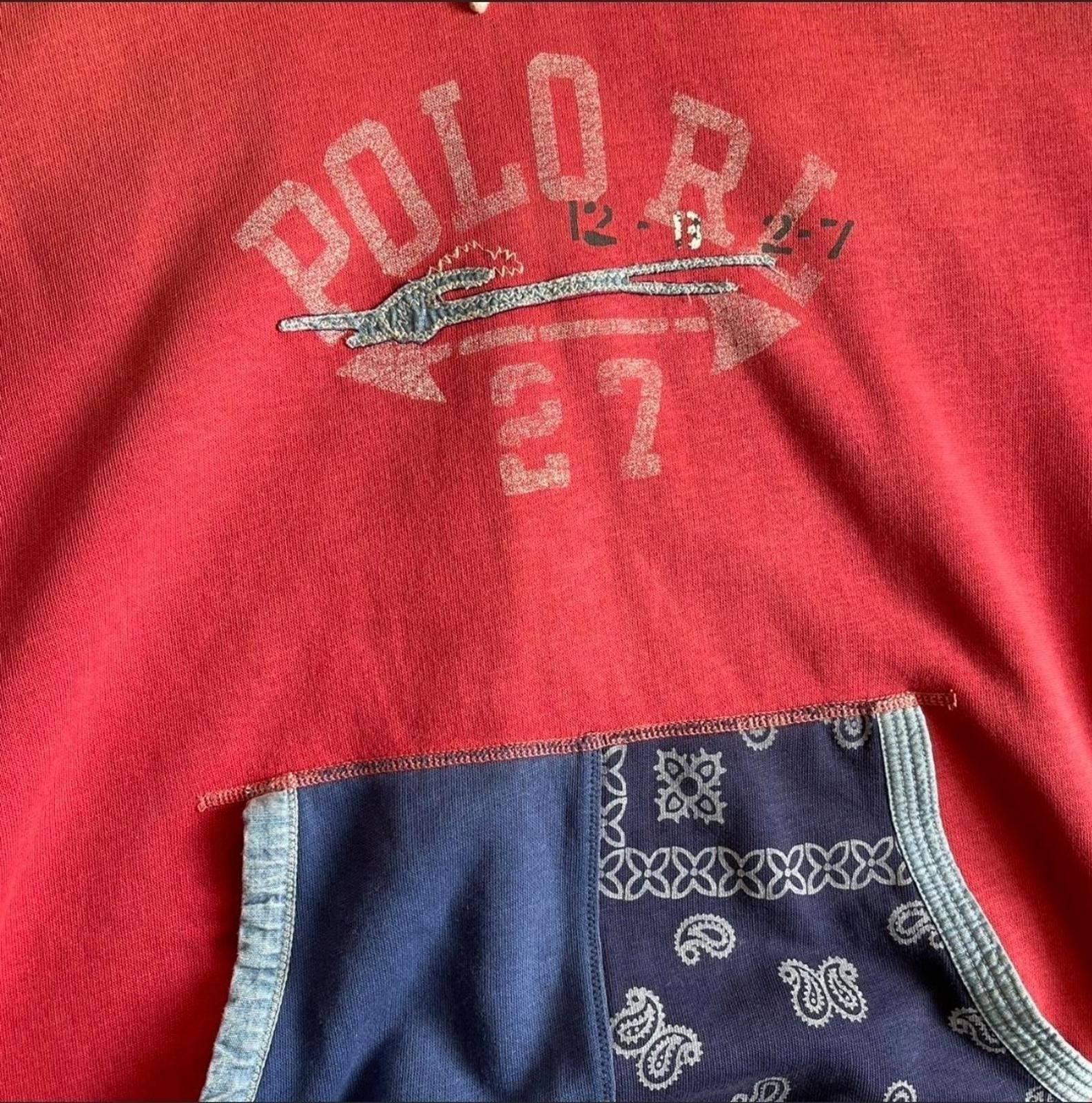 Polo Ralph Lauren Polo Ralph Lauren Men's Bandana Patchwork Fleece Hoodie M Size US M / EU 48-50 / 2 - 3 Thumbnail