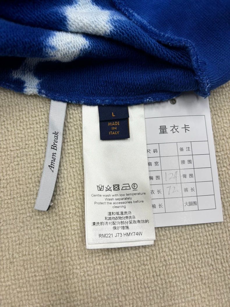 Louis Vuitton Louis Vuitton Blue tie-dye lightning sweatshirt Size US L / EU 52-54 / 3 - 5 Thumbnail