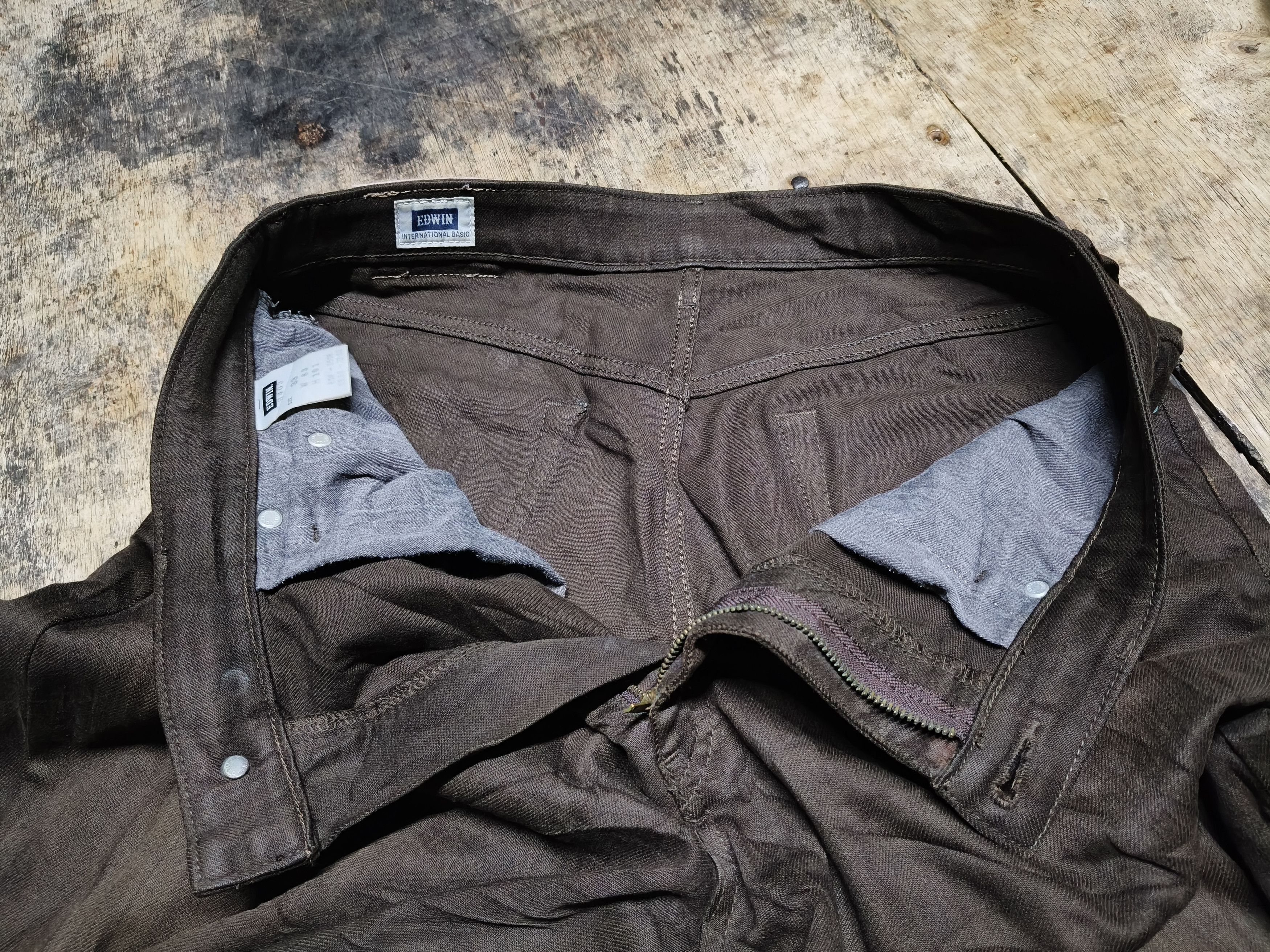 Edwin Edwin Denim Soft Flex Brown Pants Size US 33 - 3 Thumbnail