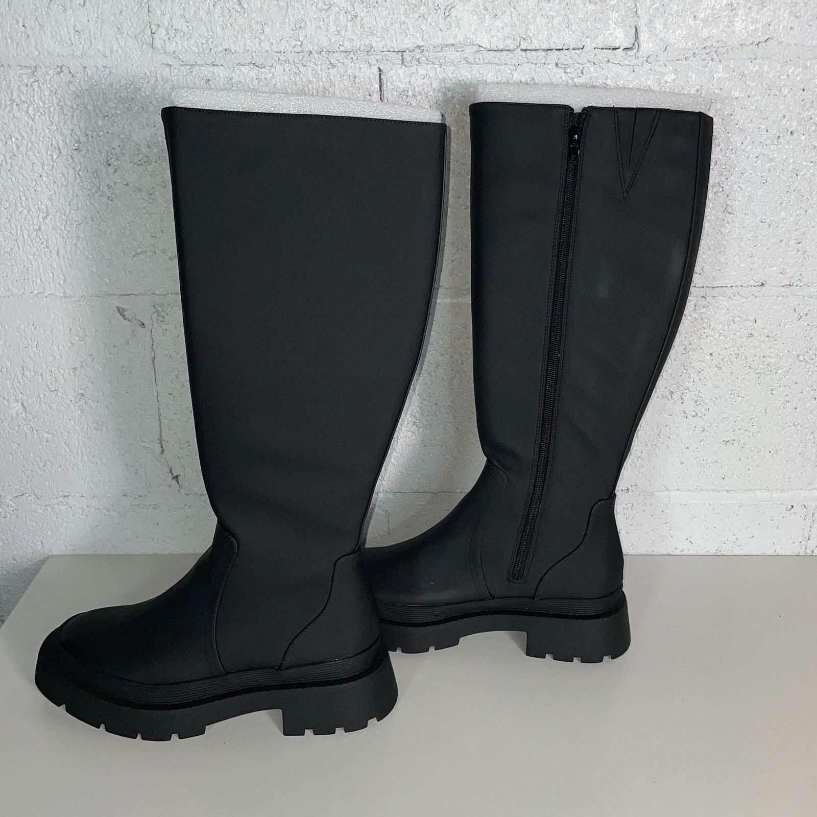 Bar III Bar III Twyla Womens Rubber Tall Knee-High Boots black 6.5 Size US 6.5 / IT 36.5 - 10 Thumbnail