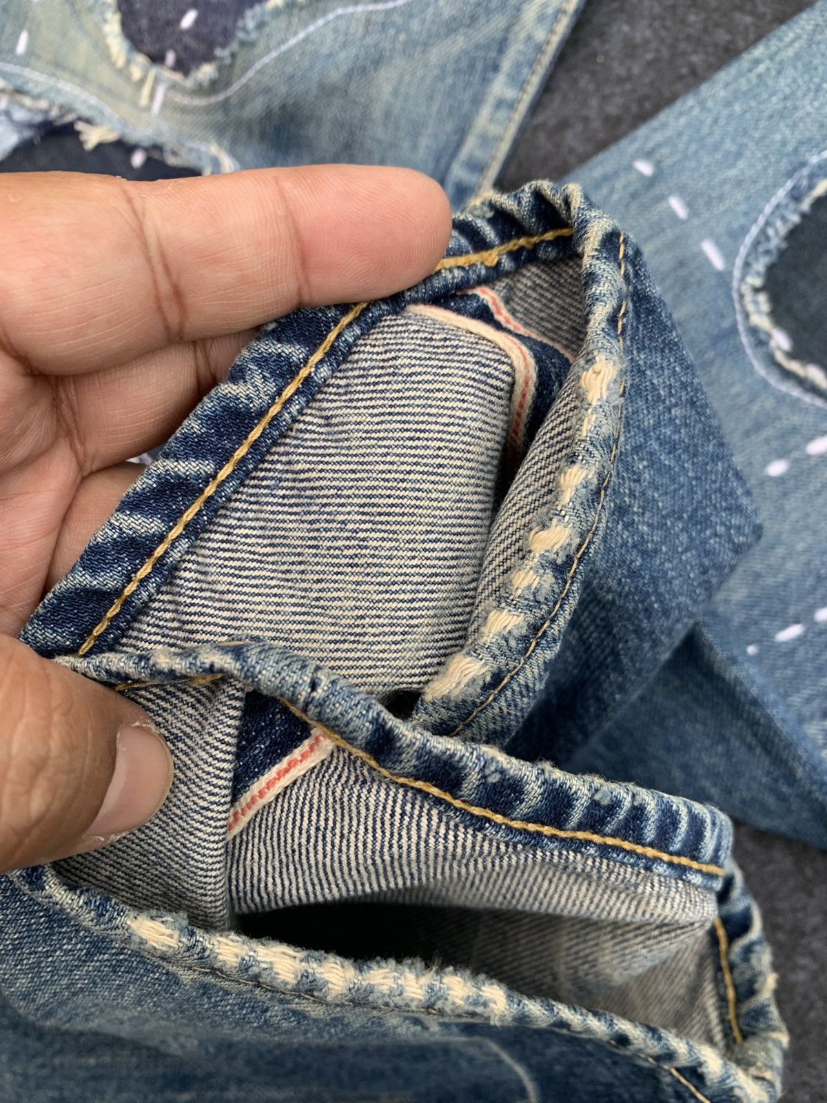 Hysteric Glamour Vintage Hysteric Glamour Patchwork Denim –Made in Japan 🇯🇵 Size US 32 / EU 48 - 12 Thumbnail