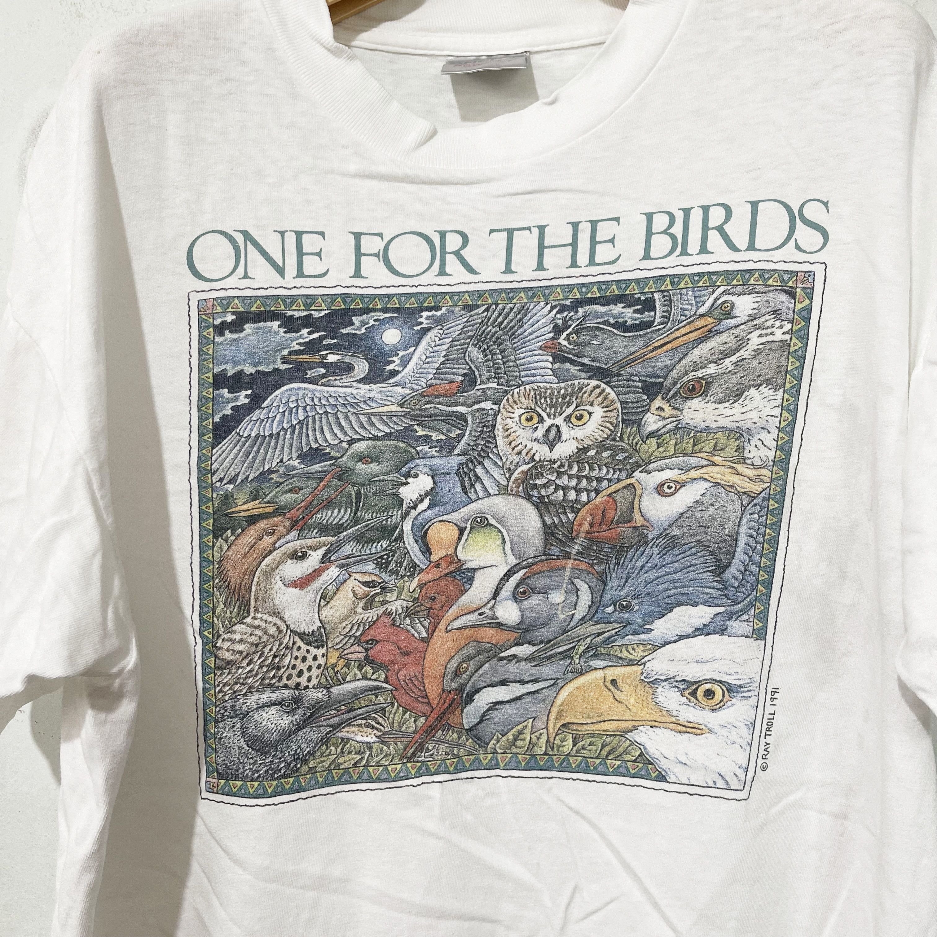 Vintage Vintage 1991 One For The Birds Ray Troll Shirt Size US L / EU 52-54 / 3 - 2 Thumbnail