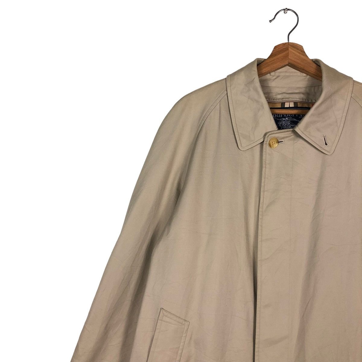 Burberry 🔥VINTAGE BURBERRYS TRENCH COATS LONG JACKET NOVA CHECK Size US M / EU 48-50 / 2 - 9 Thumbnail