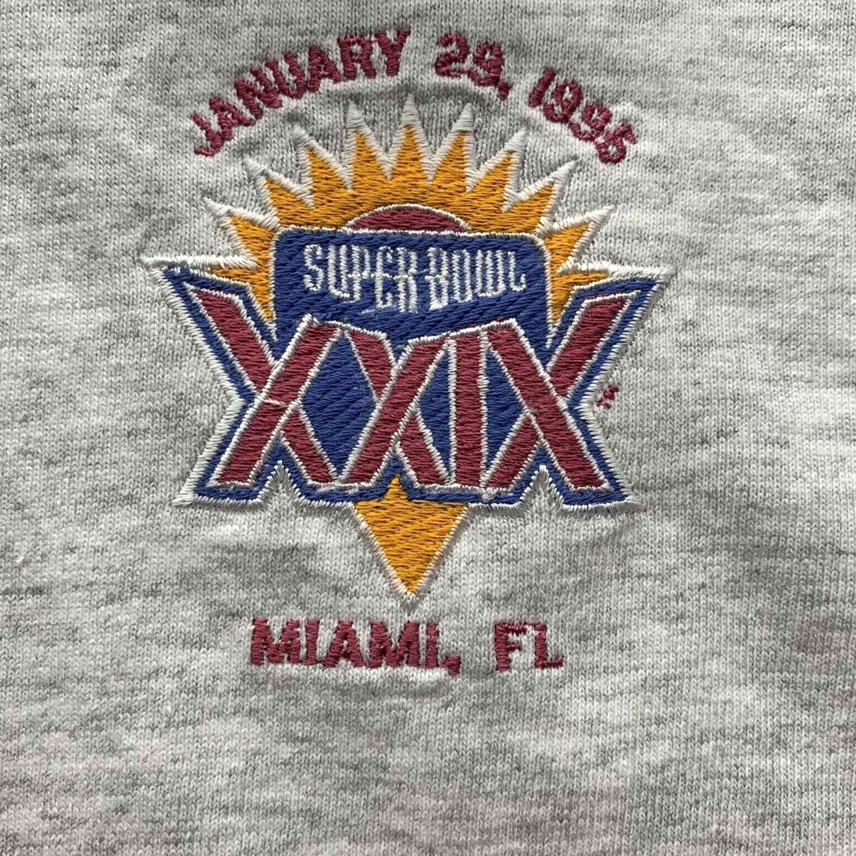 X-LARGE Antigua Superbowl 29 XXIX T-Shirt Mens XL X-Large 1995 Miami USA Made Gray NWOT Size US XL / EU 56 / 4 - 4 Thumbnail