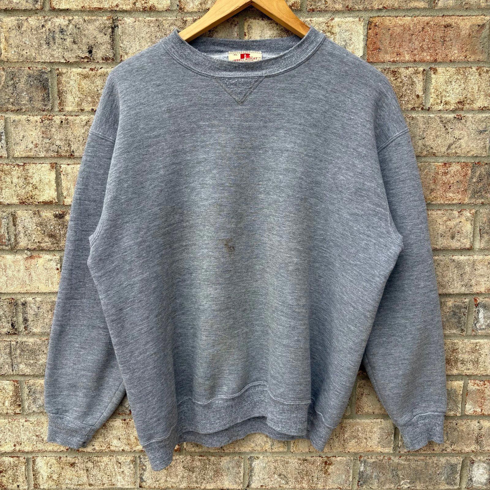Russell Athletic Vintage 70s Russell Gray essential sweatshirt Size US XL / EU 56 / 4 - 8 Thumbnail