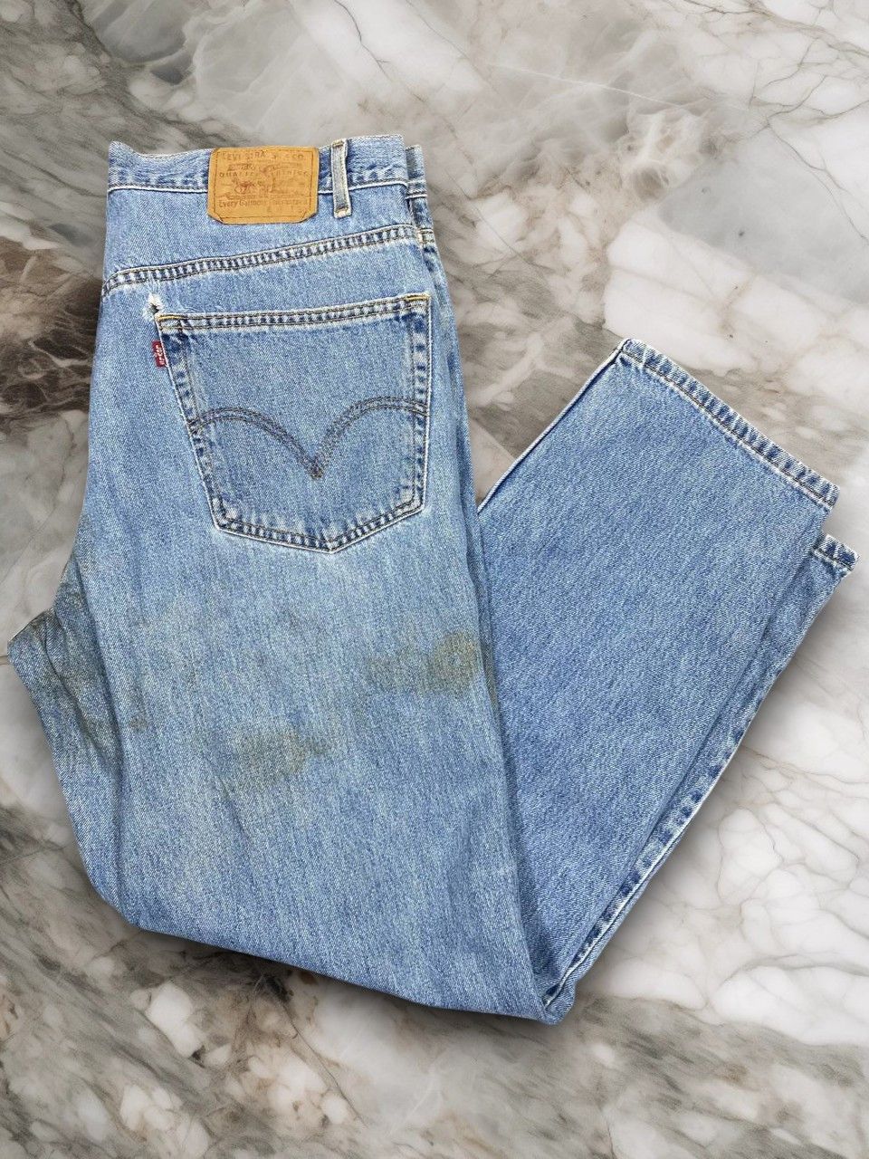 Levi's vintage levis relaxed fit straight leg distressed denim Size US 38 / EU 54 - 1 Thumbnail