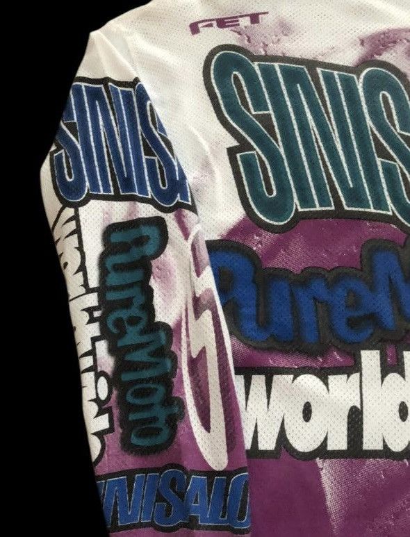 Other 1989 Vintage Sinisalo worldwide Racing motocross jersey Size US M / EU 48-50 / 2 - 3 Thumbnail