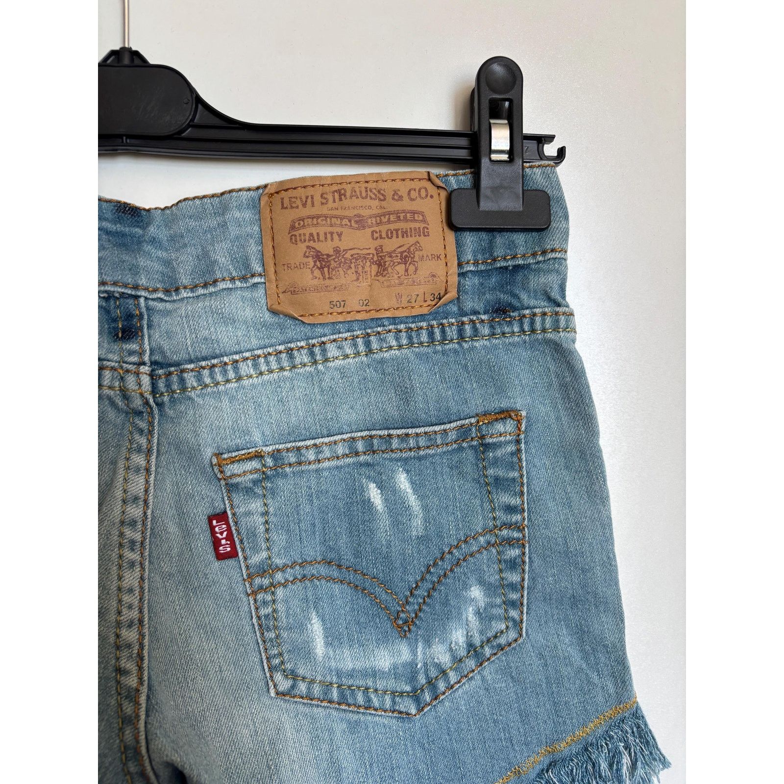 Levi's Levi's 510 W27 High Rise USA Made Cut-Off Denim Shorts Size US 27 - 6 Thumbnail