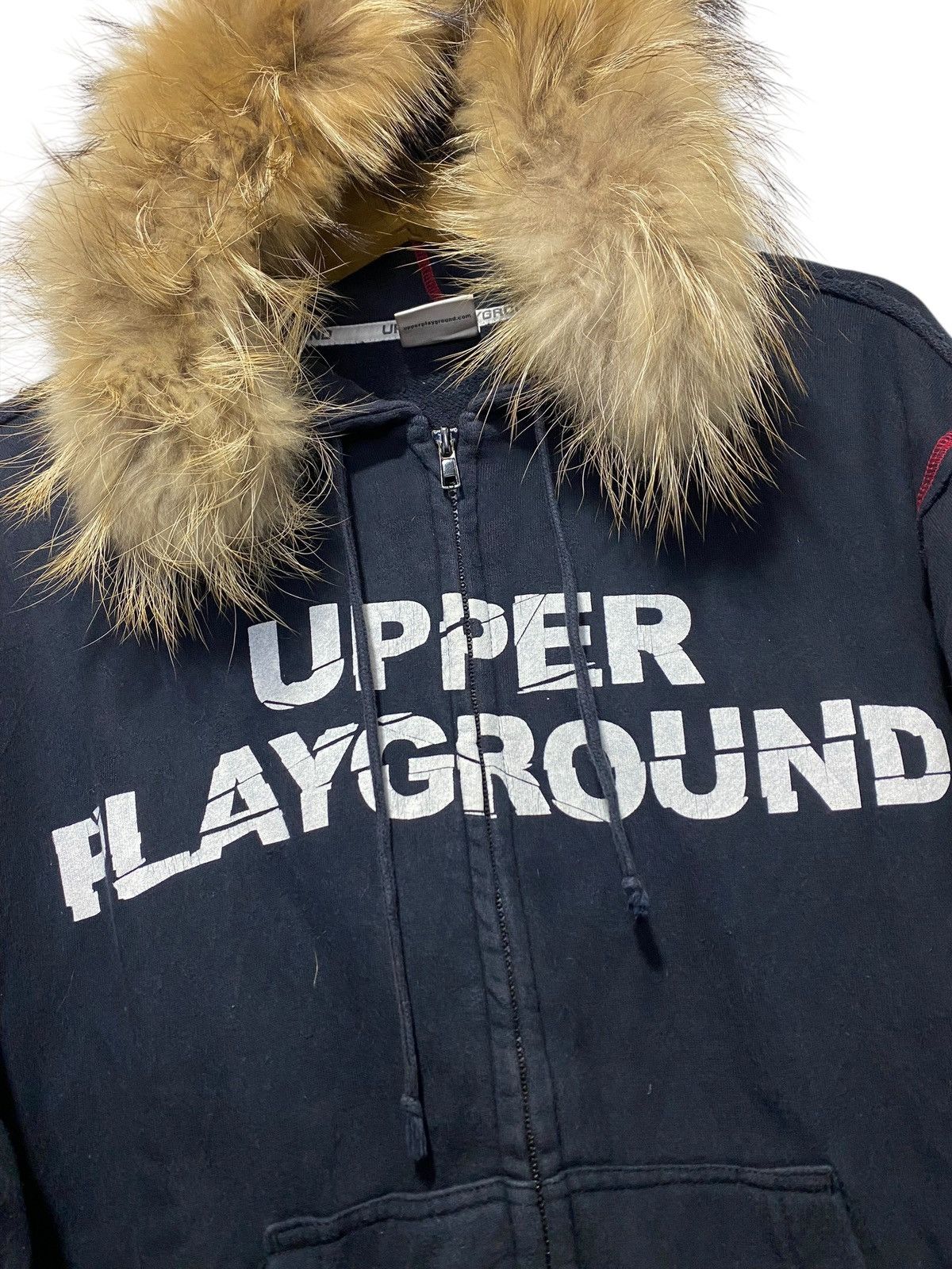 Japanese Brand 2000s Upper Playground gothic Fur hoodie Size US M / EU 48-50 / 2 - 2 Thumbnail