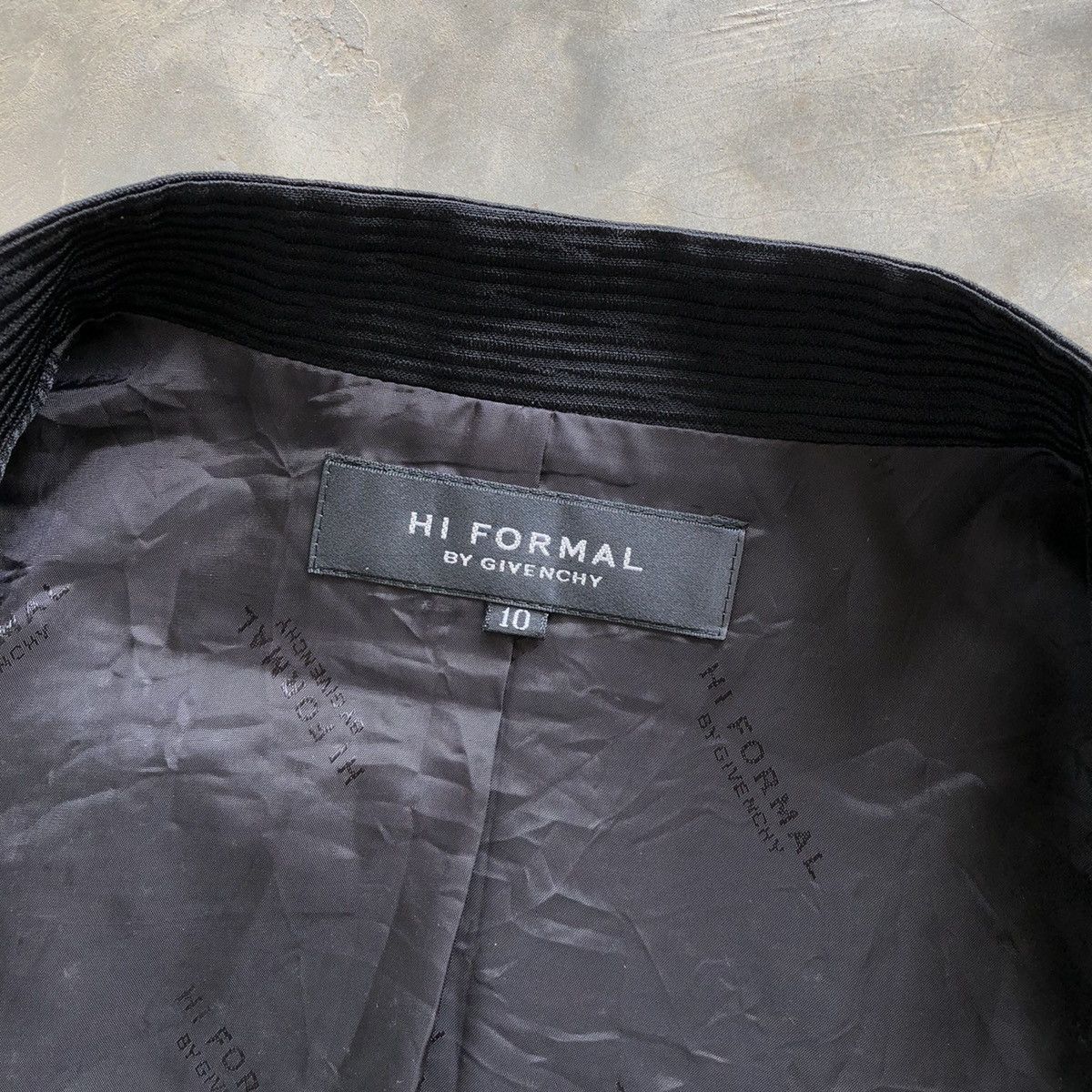 Givenchy Hi Formal by GIVENCHY Black Triacetate Clip Closure Jacket Size L / US 10 / IT 46 - 7 Thumbnail