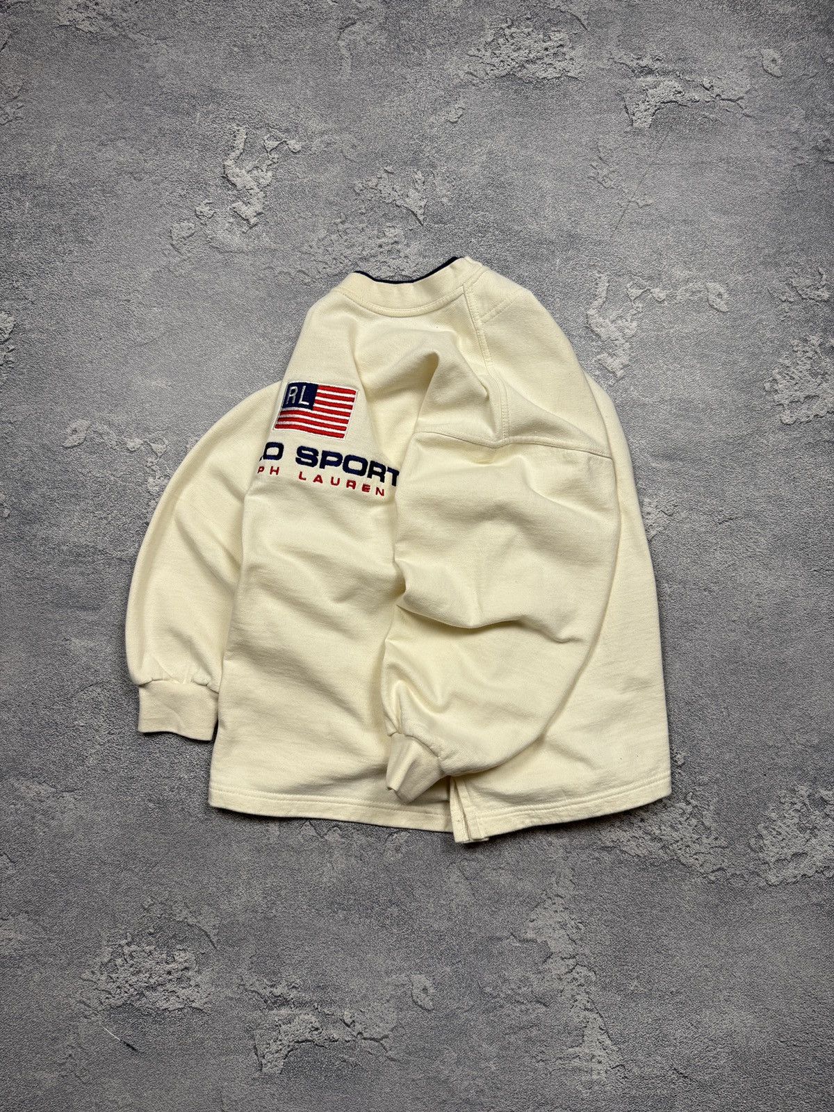 Polo Ralph Lauren Vintage Bootleg Polo Sport Ralph Lauren Boxy Sweatshirt Size US L / EU 52-54 / 3 - 3 Thumbnail