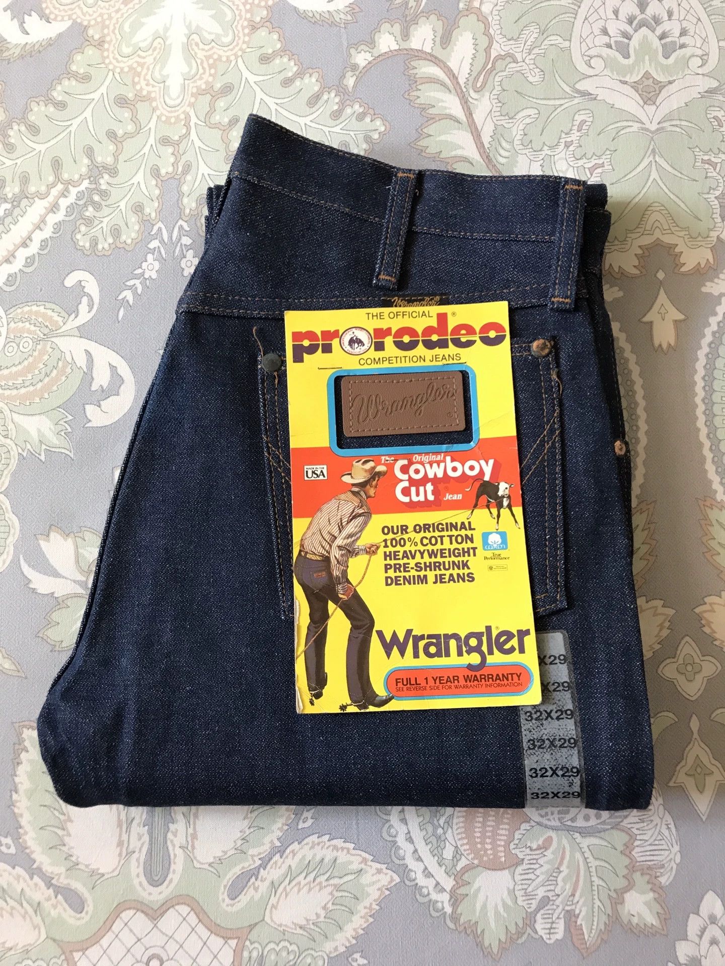 Wrangler 90s Wrangler 13MWZ Raw Denim Jeans Size US 32 / EU 48 - 1 Thumbnail