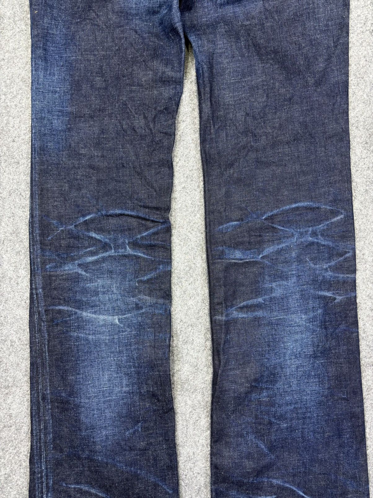 Japanese Brand 💥Flare💥Insane Style Of The Niege Raw Fades Denim K19 Size US 32 / EU 48 - 10 Thumbnail