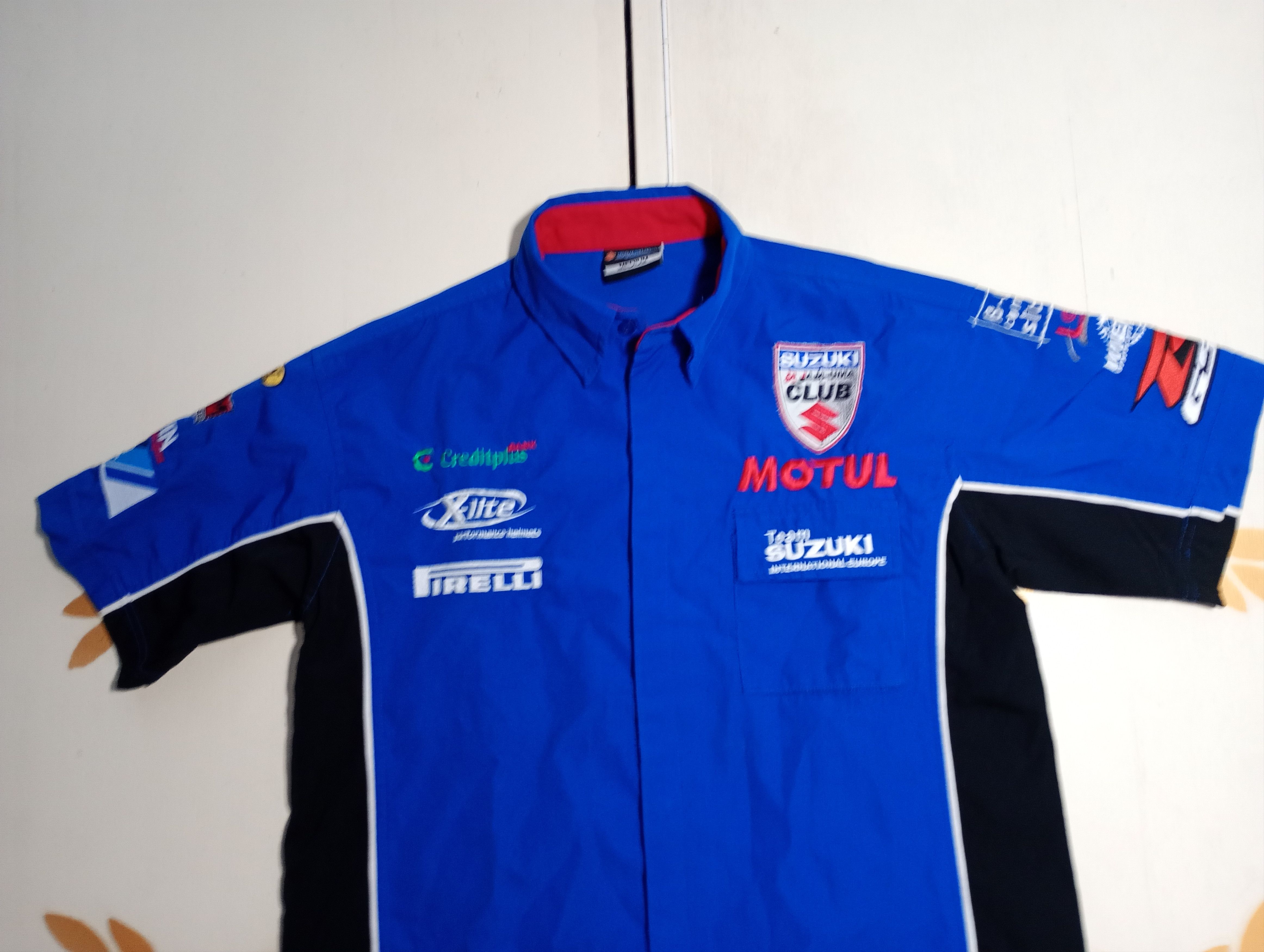 Vintage Suzuki Team International Europe Shirt Vintage 90's Size US M / EU 48-50 / 2 - 4 Thumbnail