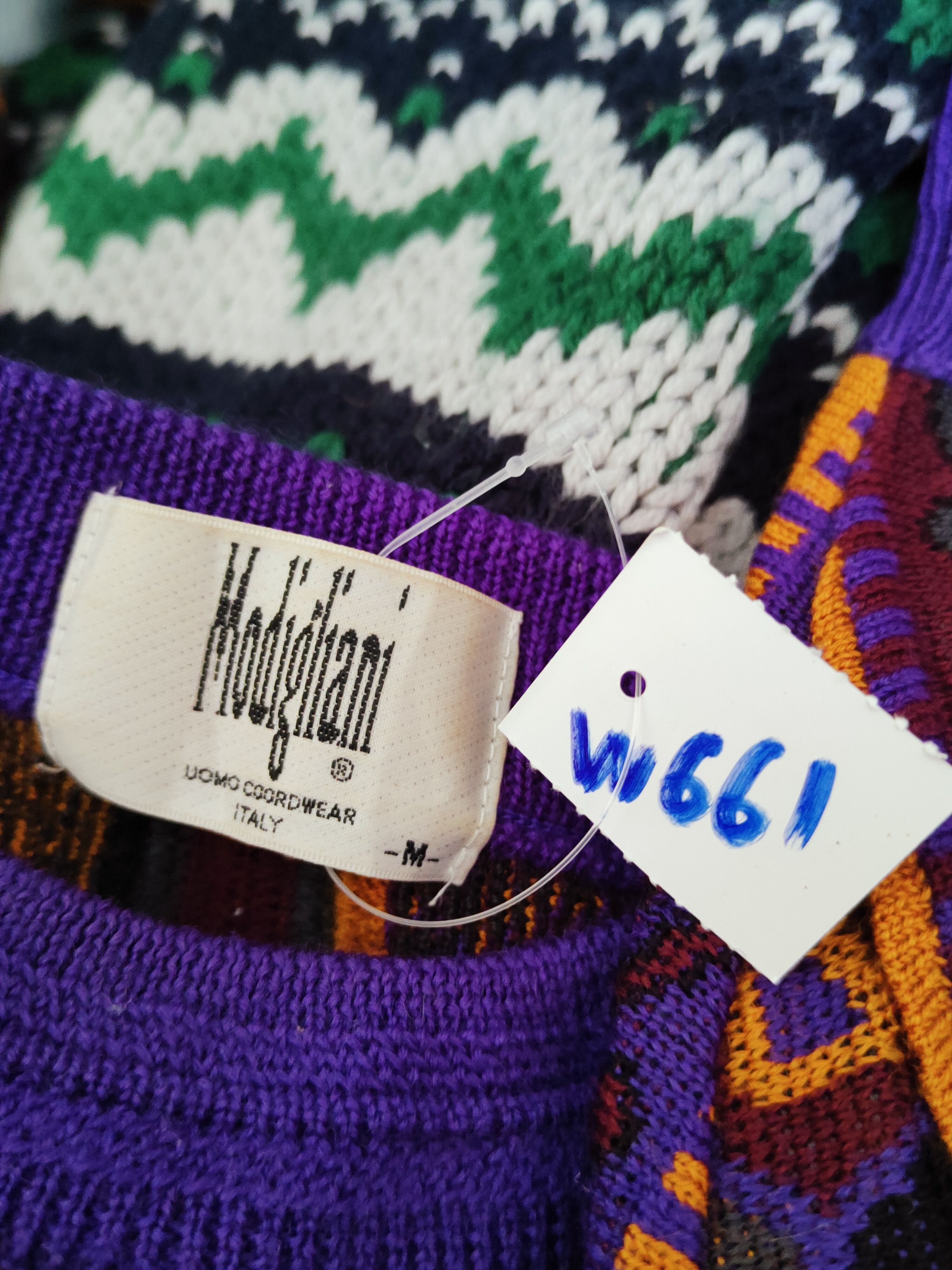Homespun Knitwear Modigliani Purple Knitwear Sweatshirts #W661 Size US S / EU 44-46 / 1 - 12 Thumbnail
