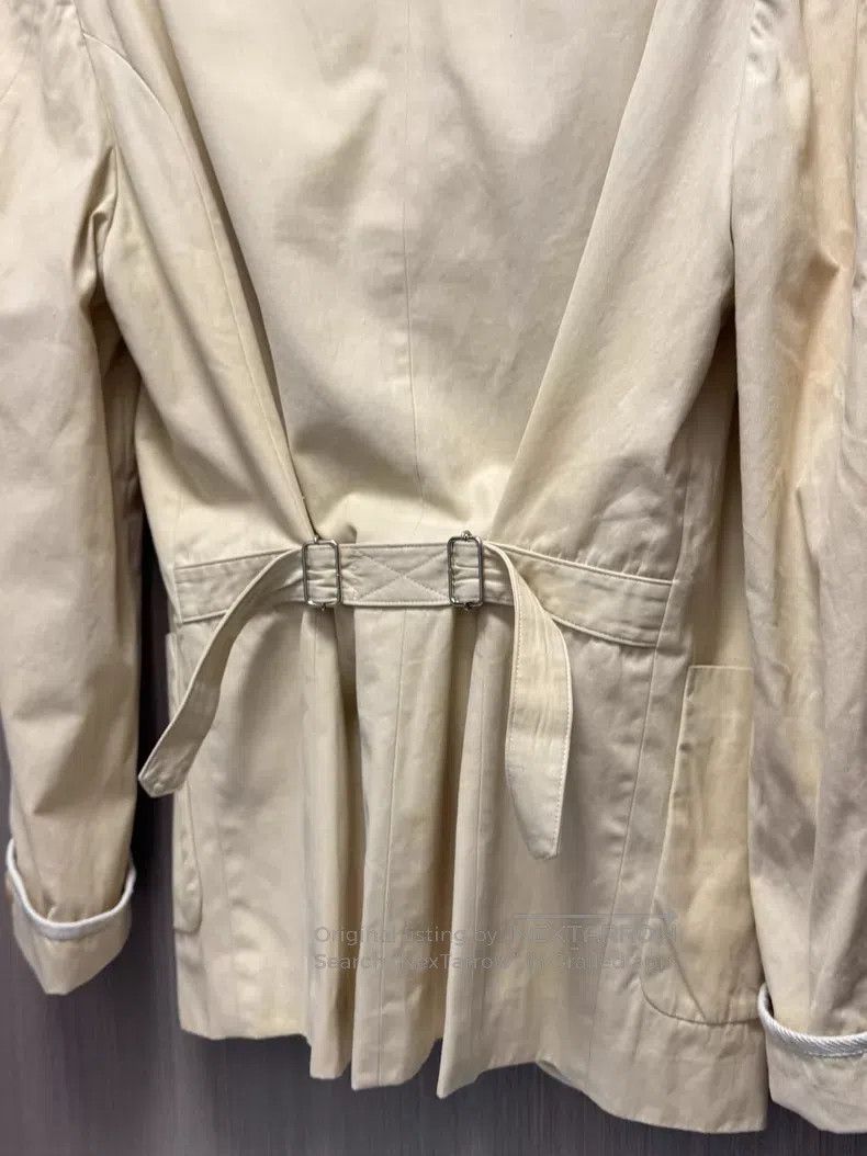 Yohji Yamamoto Yohji Yamamoto size m 88ss Petal Neck Trim Belt blazer Size 40R - 6 Thumbnail