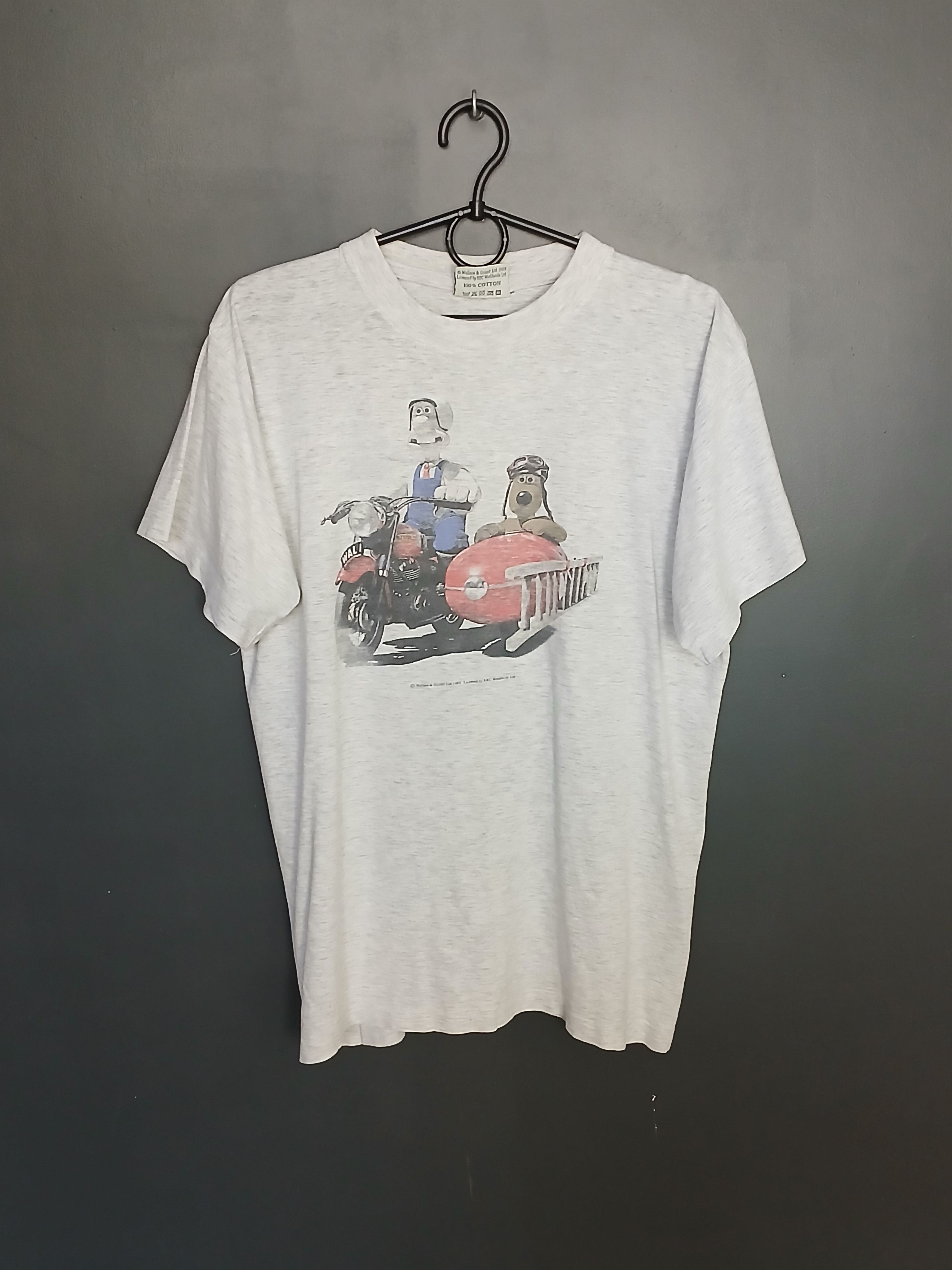 Cartoon Network × Vintage Vintage Wallace And Gromit T-Shirt Size US M / EU 48-50 / 2 - 1 Thumbnail