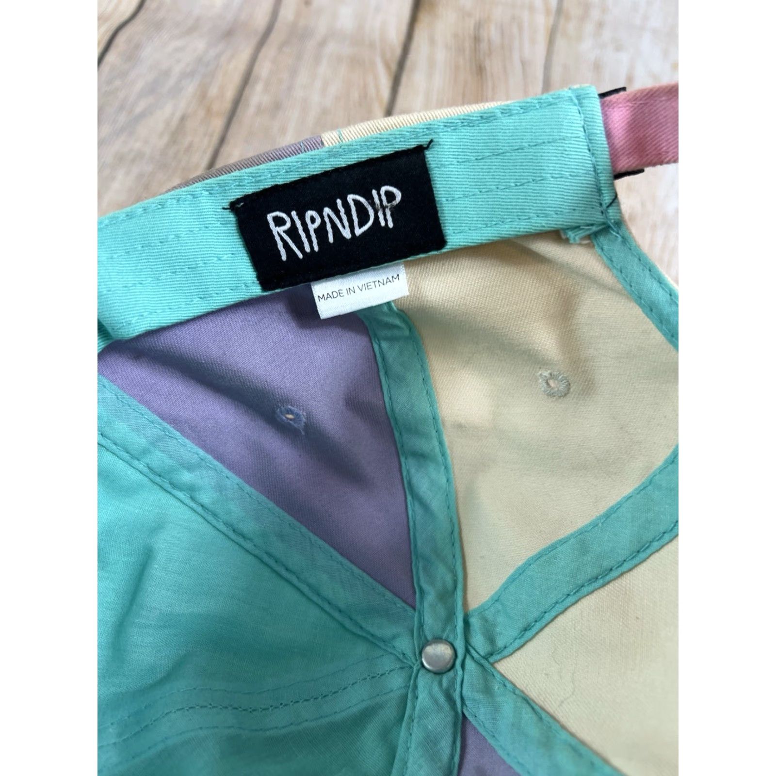 RIPNDIP Teddy Fresh Ripndip Colorful Hat Baseball Cap Adjustable Strap Mens One Size Multicolor Solid Color Size ONE SIZE - 5 Thumbnail