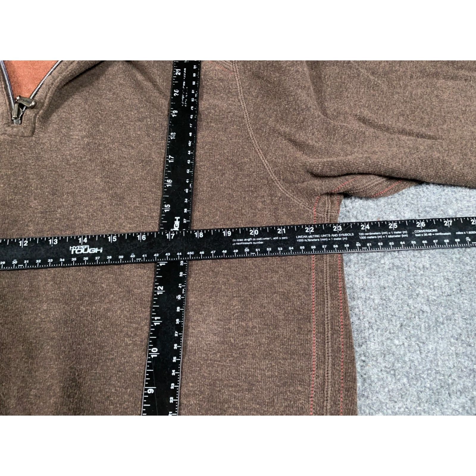 Tommy Bahama TOMMY BAHAMA 1/4-Zip Sweater Adult Large Brown Classic Knit Mens Size US L / EU 52-54 / 3 - 7 Thumbnail