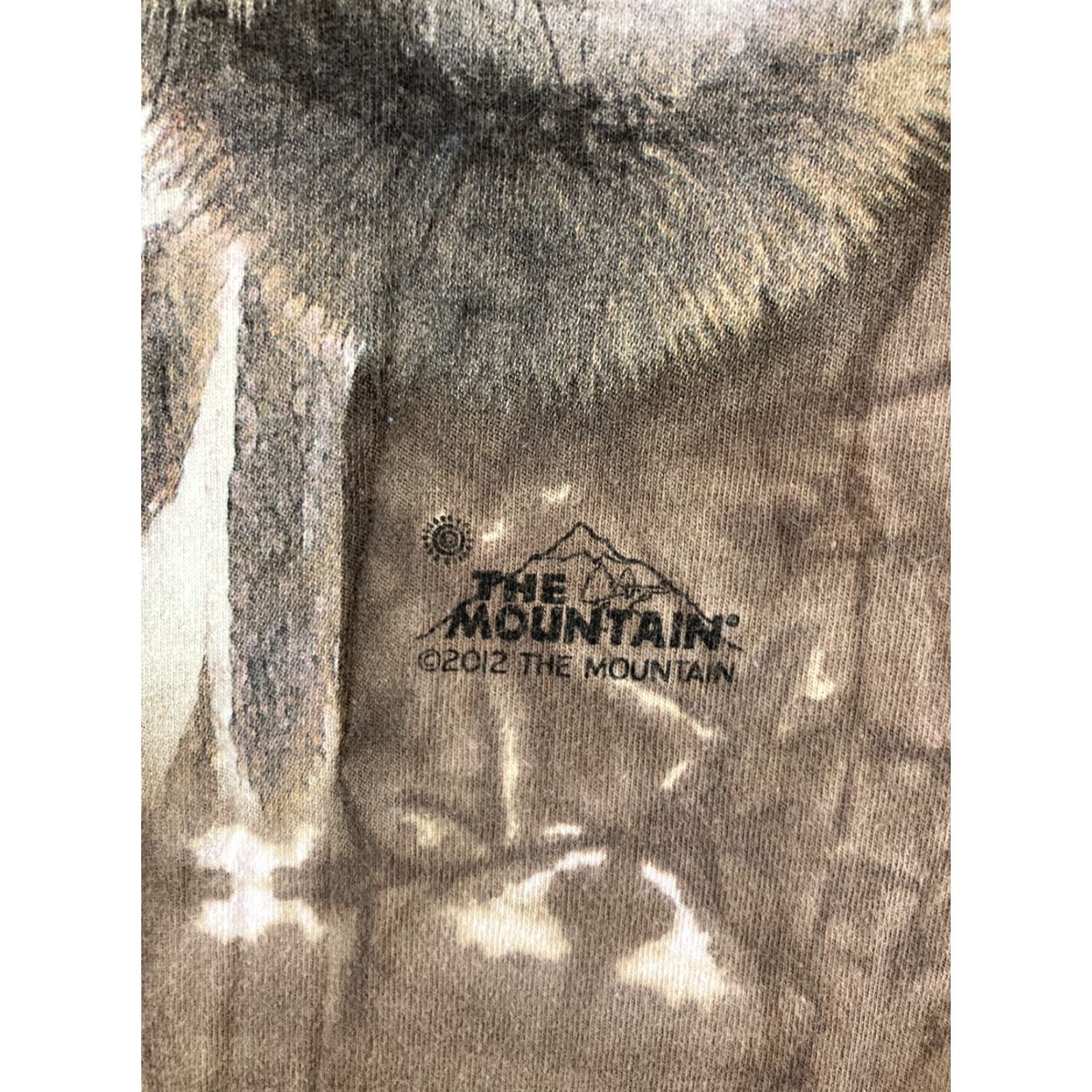 The Mountain The Mountain Womens T-Shirt Casual Short Sleeve Cotton Brown Safari 90s Style Small Size S / US 4 / IT 40 - 2 Thumbnail
