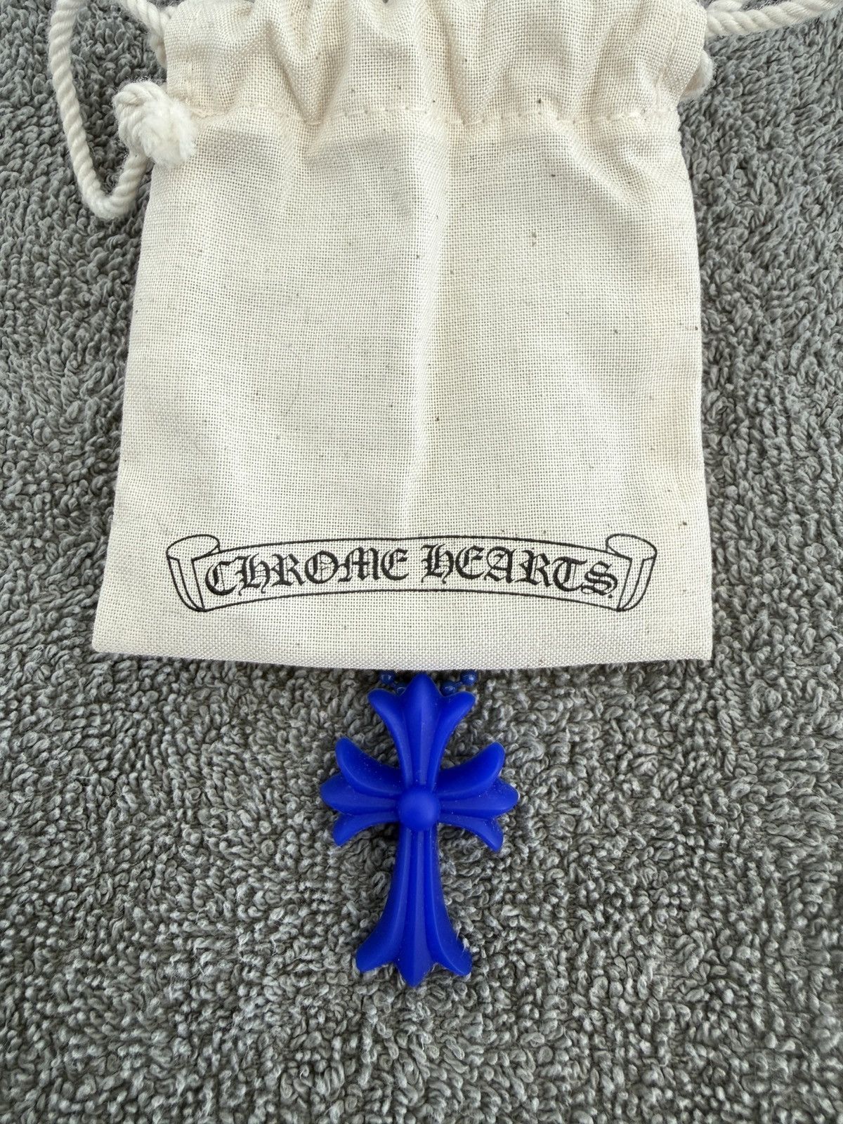 Chrome Hearts Chrome hearts silicone cross blue pendant Size ONE SIZE - 1 Thumbnail