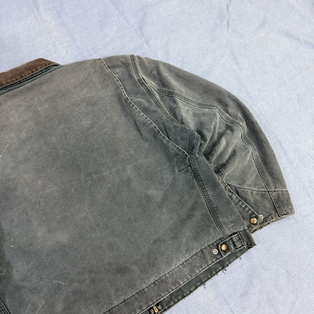 Carhartt 90s Rare💥 Sun Faded Carhartt HTG Detroit Jacket Size US L / EU 52-54 / 3 - 12 Thumbnail