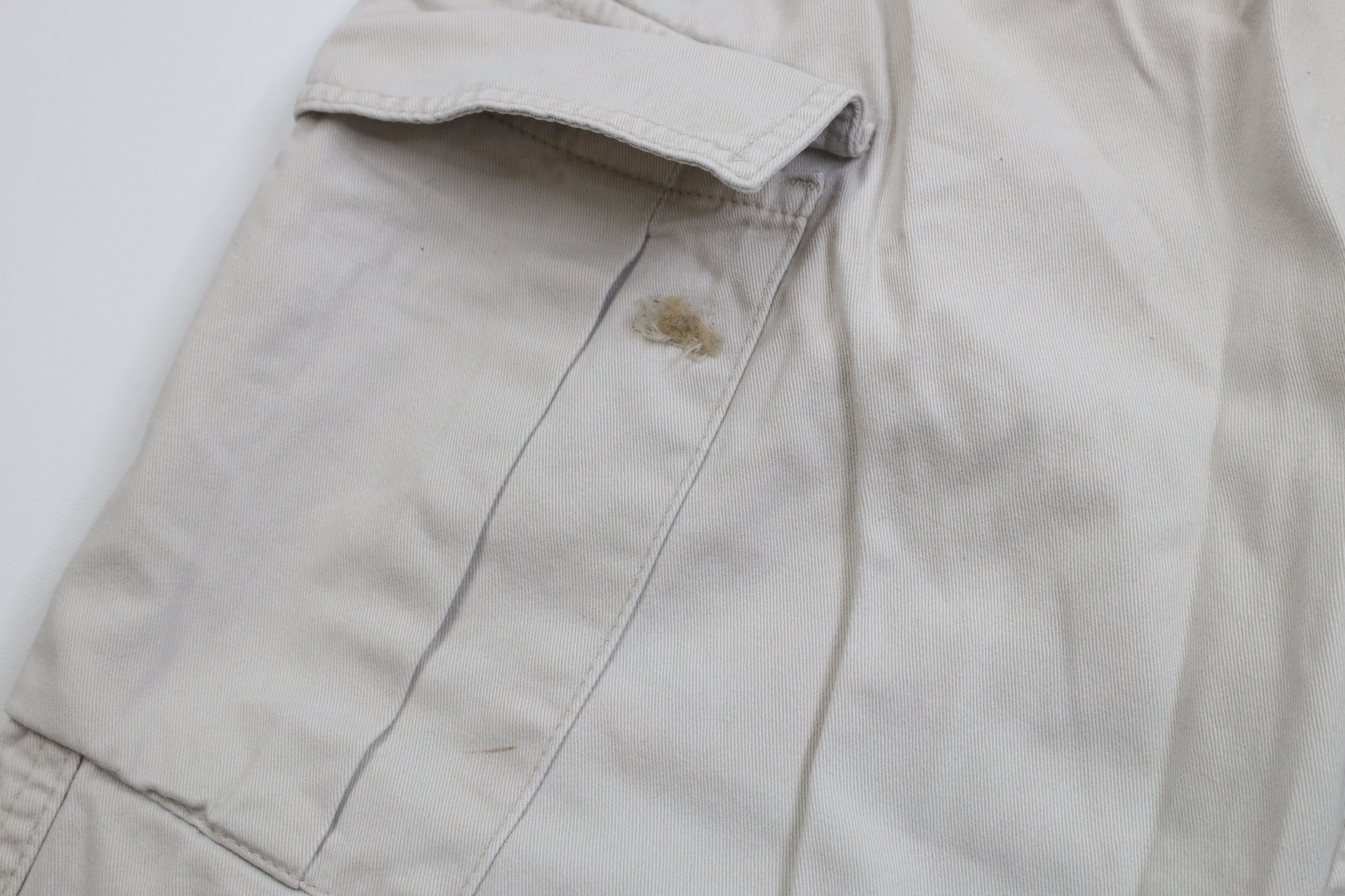 Levi's Vintage Y2K 2001 Levis Silvertab Wide Leg Cargo Pants Beige Size US 32 / EU 48 - 7 Thumbnail