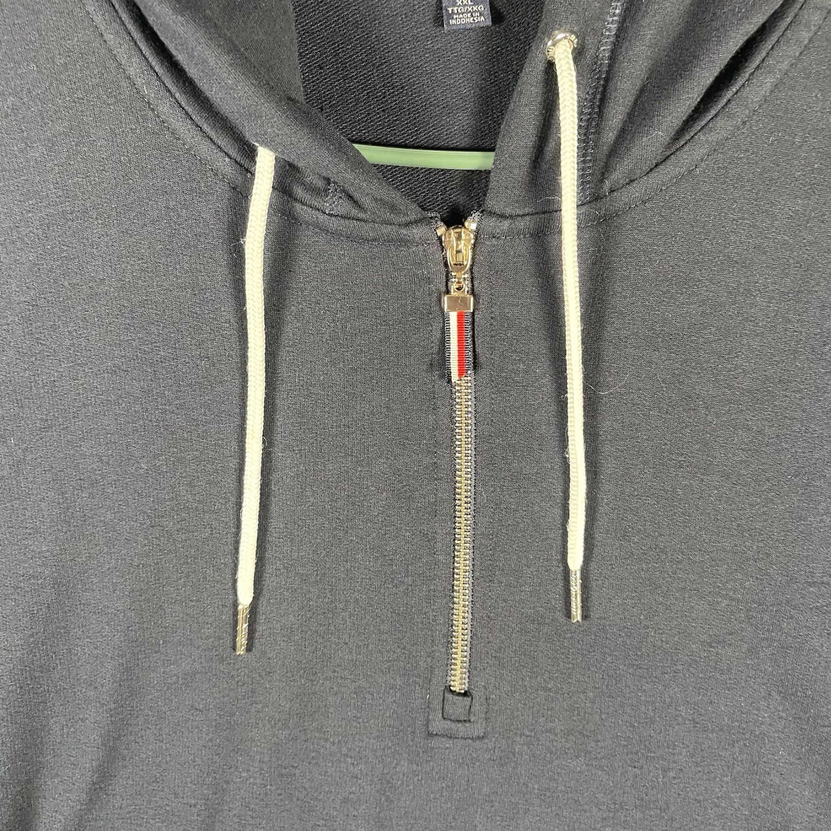 Tommy Hilfiger Tommy Hilfiger 1/2 Zip Hoodie Sweatshirt 2XL Navy Blue, Long Sleeve, Zip, Logo, Pullover, Men, Classic Designer Preppy Size US XXL / EU 58 / 5 - 4 Thumbnail