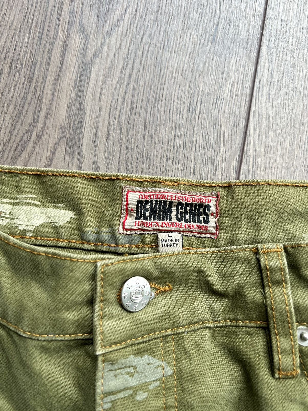 Corteiz Corteiz FW23 Alcatraz Pattern Denim Jeans “Khaki” Large Size US 34 / EU 50 - 4 Thumbnail