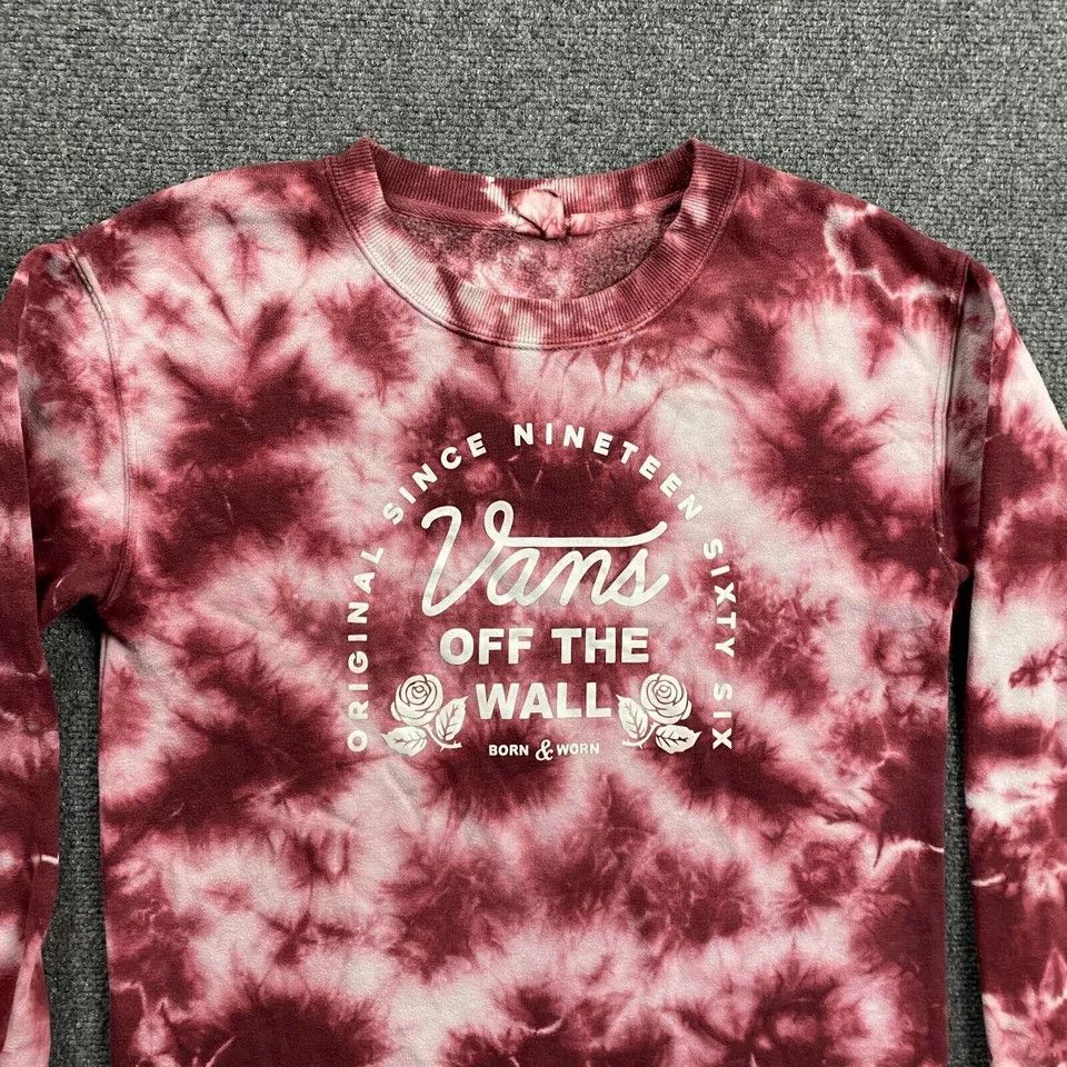Vans Vans Sweatshirt Adults Small Tie Dye Crew Neck Logo Mens Size US S / EU 44-46 / 1 - 2 Thumbnail