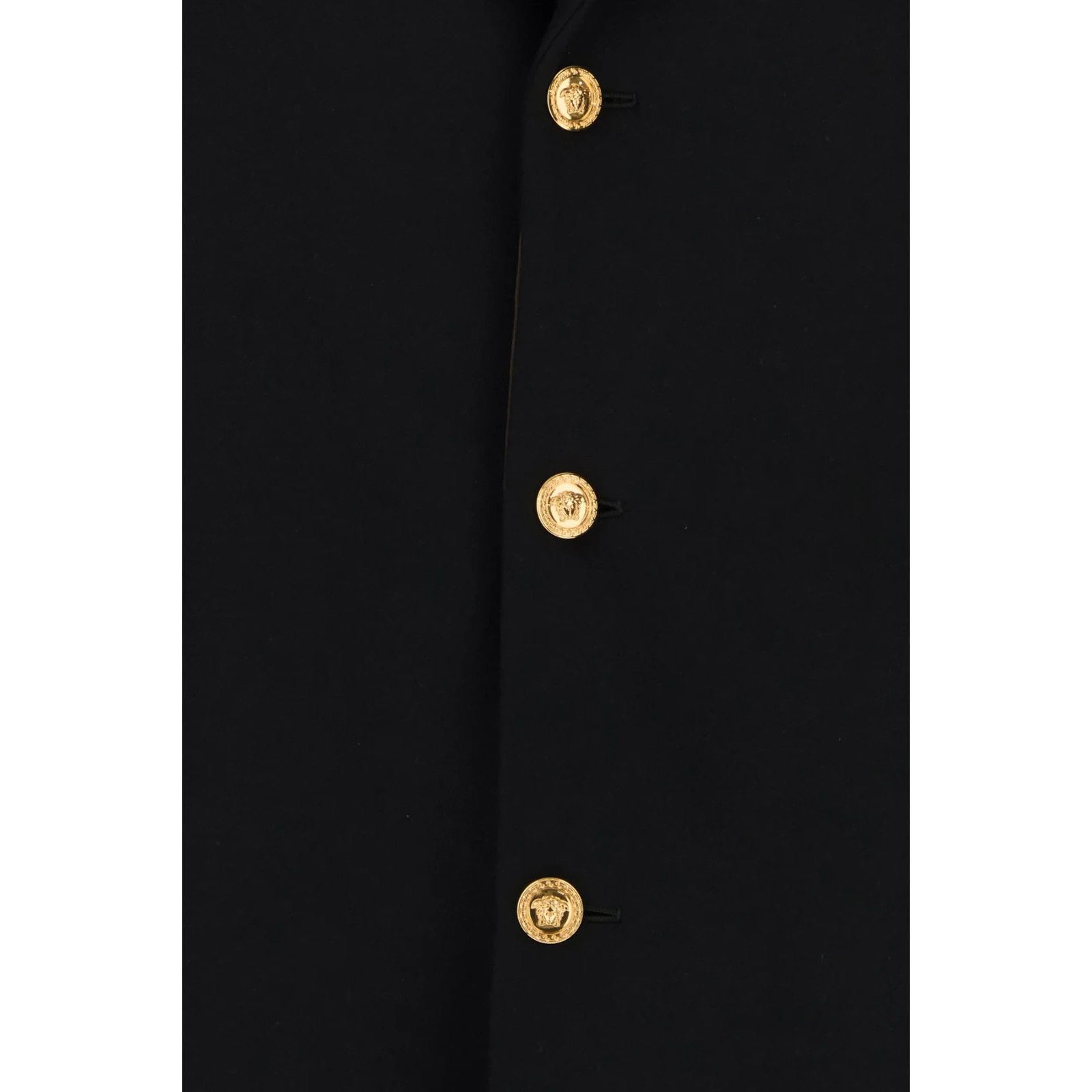 Versace VERSACE Black Wool Blend Coat New & Authentic (Men's size:52 Size US L / EU 52-54 / 3 - 3 Thumbnail