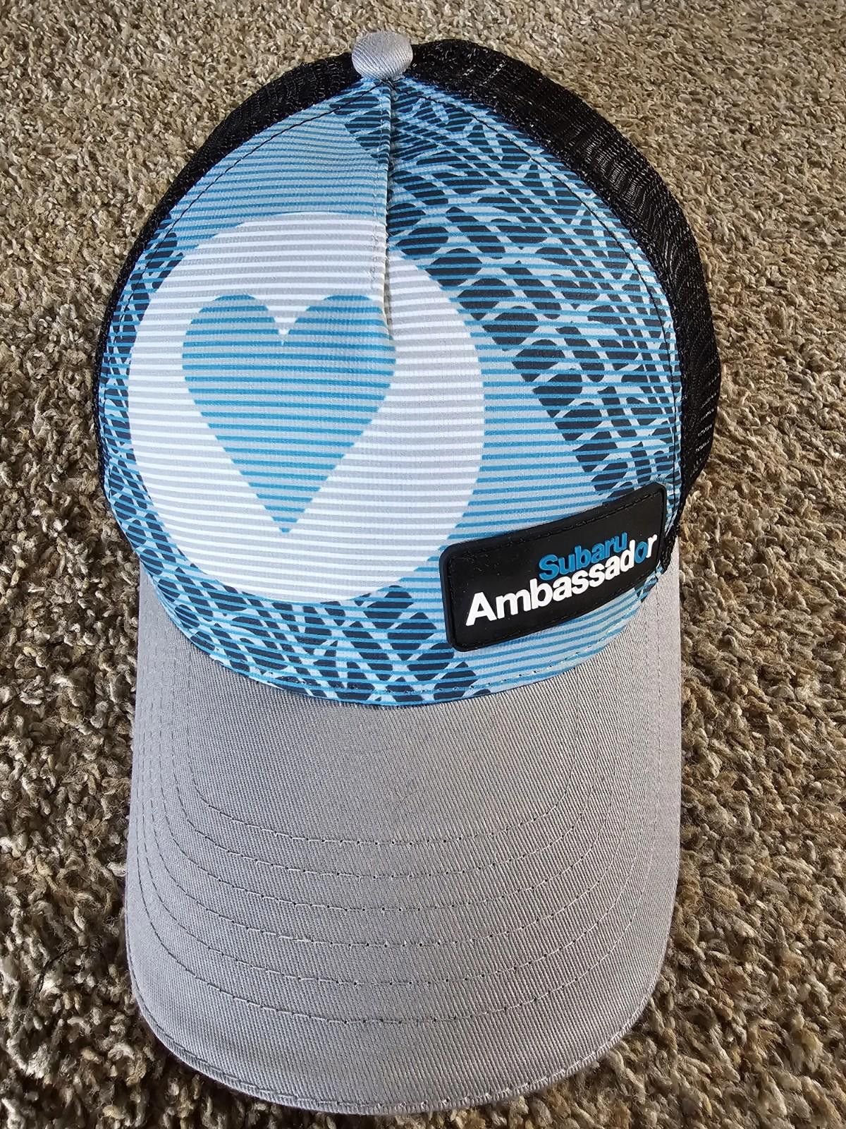 Designer Subaru Ambassador Mesh Strapback Truckers Hat Cap Blue Grey Size ONE SIZE - 2 Thumbnail