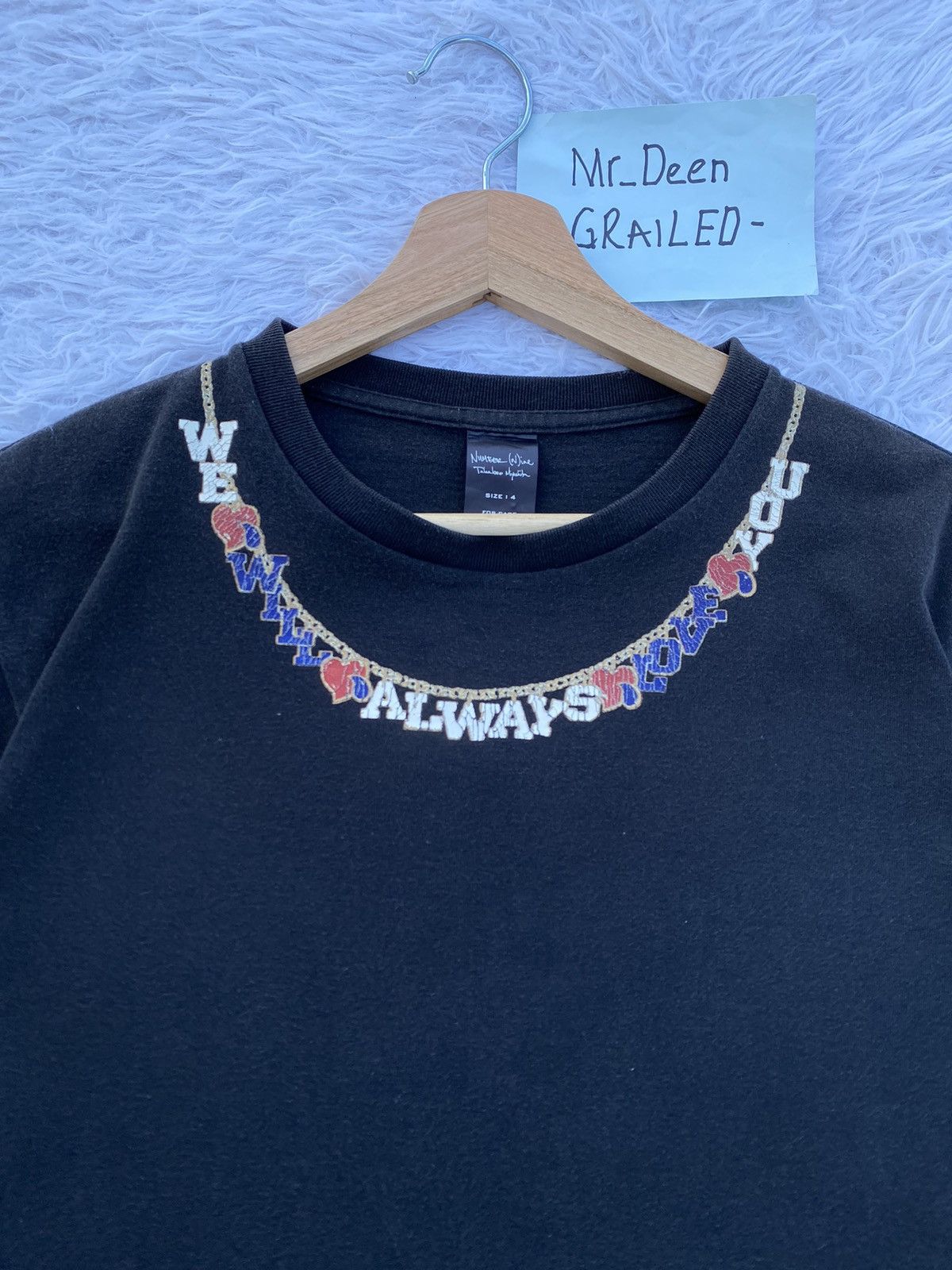 Number (N)ine Rare Number Nine “We Always Love You” Necklace Tee Size US L / EU 52-54 / 3 - 1 Thumbnail
