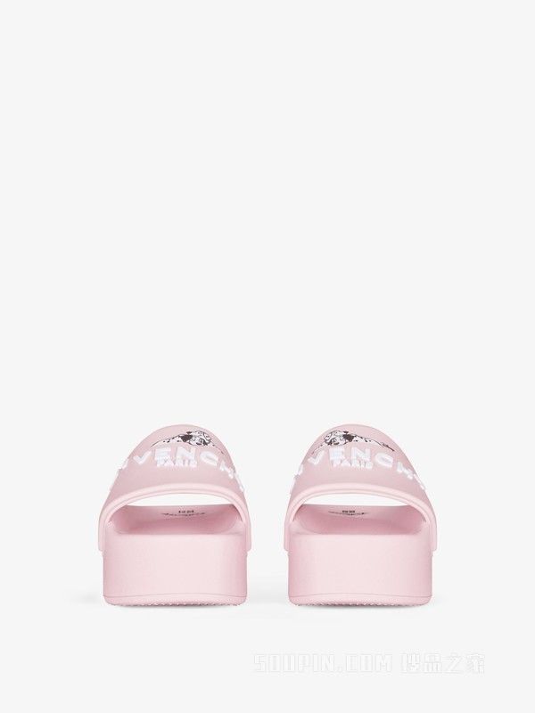 Givenchy o1gr1nt0125 Slide Platform Sandals in Pink Size US 8 / IT 38 - 2 Thumbnail
