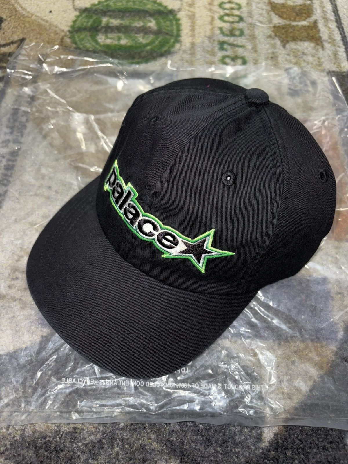 Palace P Star 6-Panel Hat Black