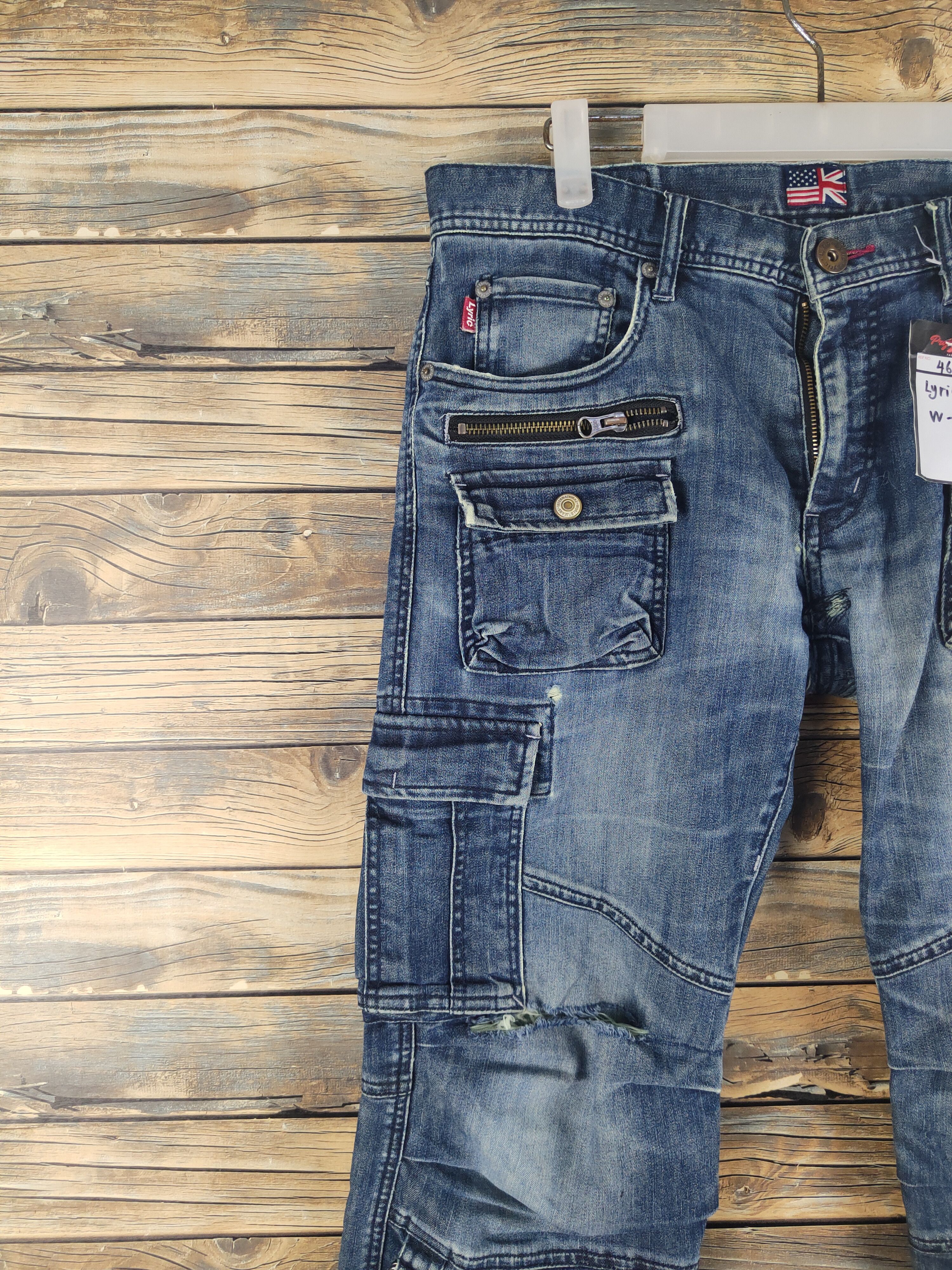 DL Lyric Dark Blue Distressed Ripped Jeans #46-103T