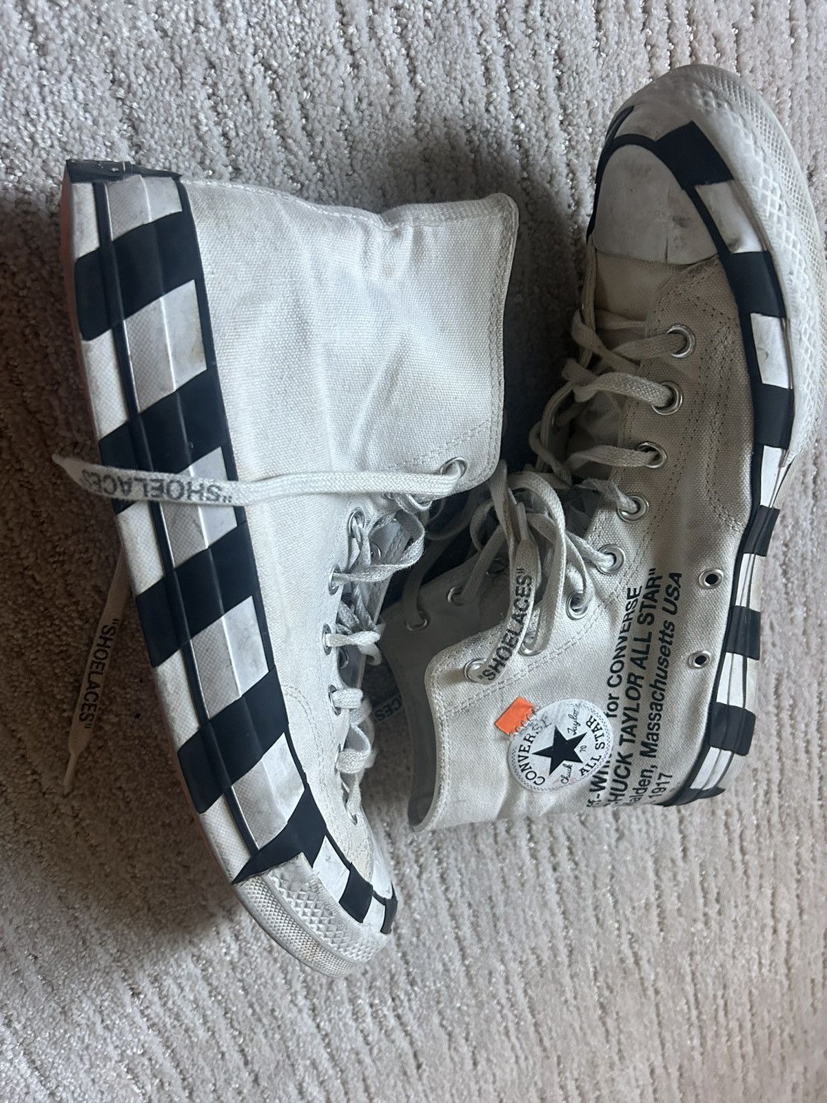 Converse × Off-White Converse Chuck Taylor All Star 70 Hi Off White Size US 10 / EU 43 - 7 Thumbnail