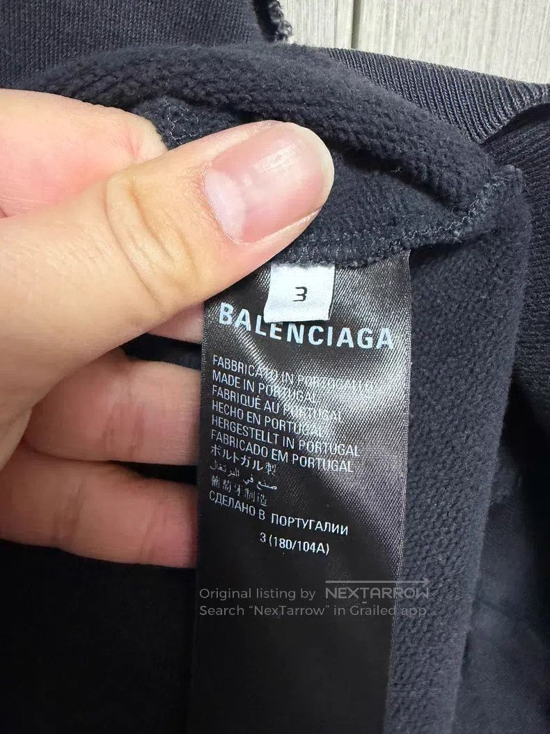Balenciaga Balenciaga Wash Black Cut-off Hooded Sleeveless Vest Size US L / EU 52-54 / 3 - 4 Thumbnail