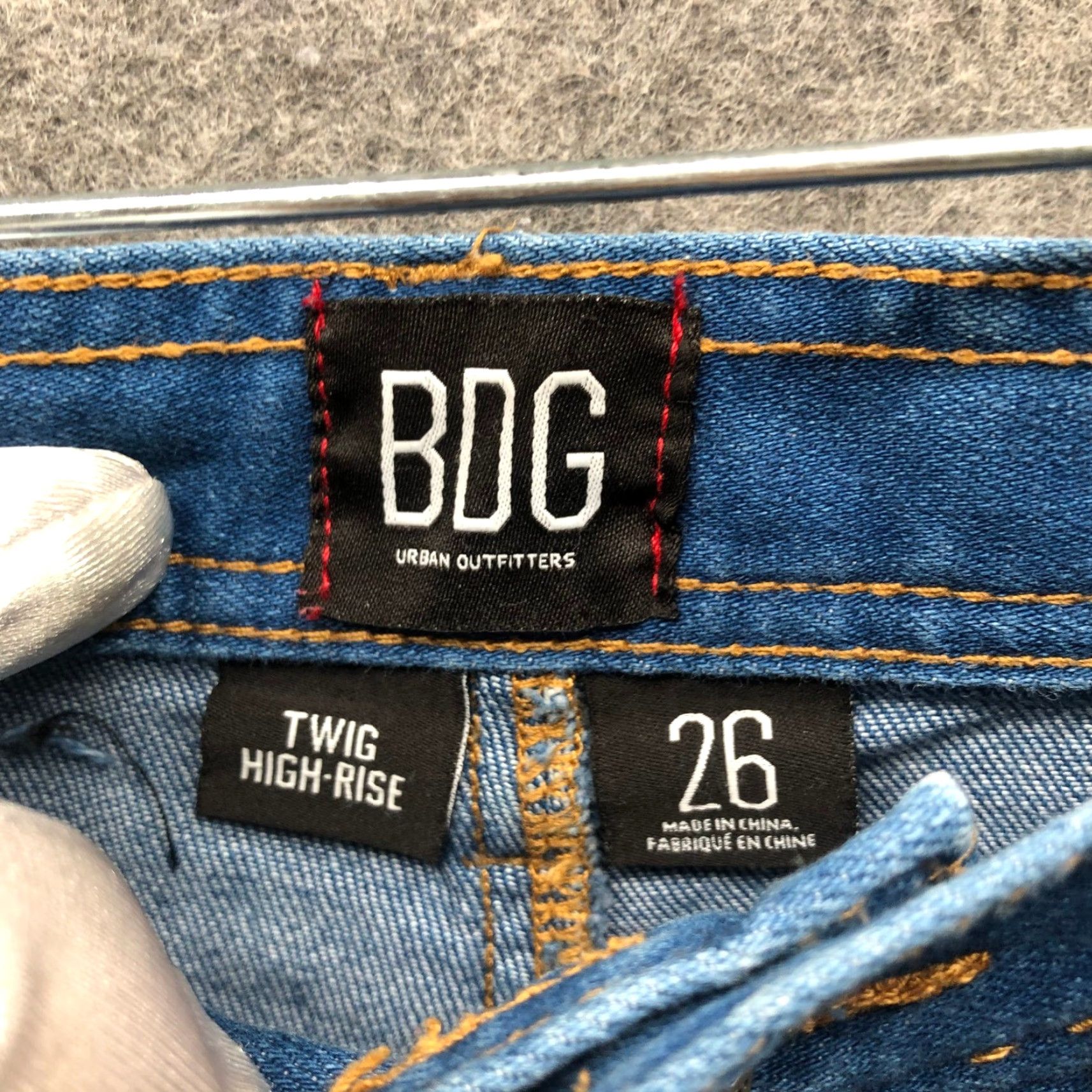 Urban Outfitters BDG Urban Outfitters Twig High Rise Skinny Jeans Womens 26 Blue Stretch Denim 5-Pocket Slim Size 26" / US 2 / IT 38 - 3 Thumbnail