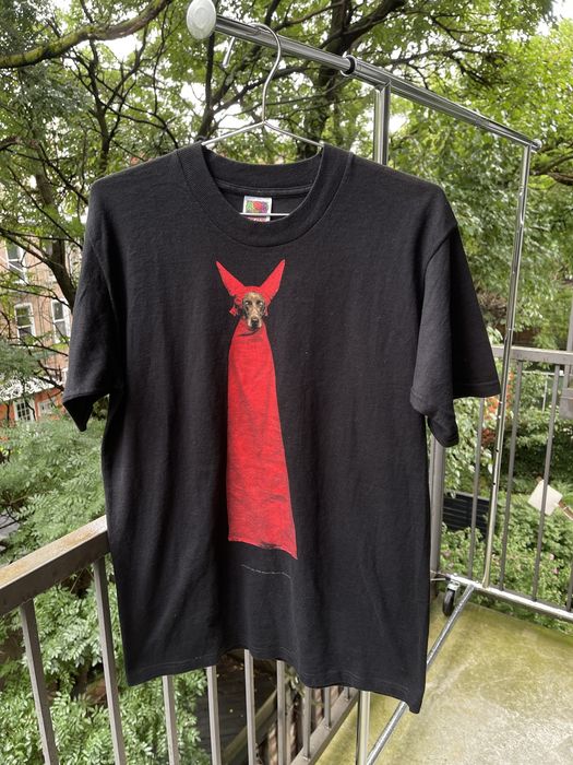 Vintage VINTAGE 90s DEVIL DOG WILLIAM WEGMAN TEE SHIRT MEDIUM