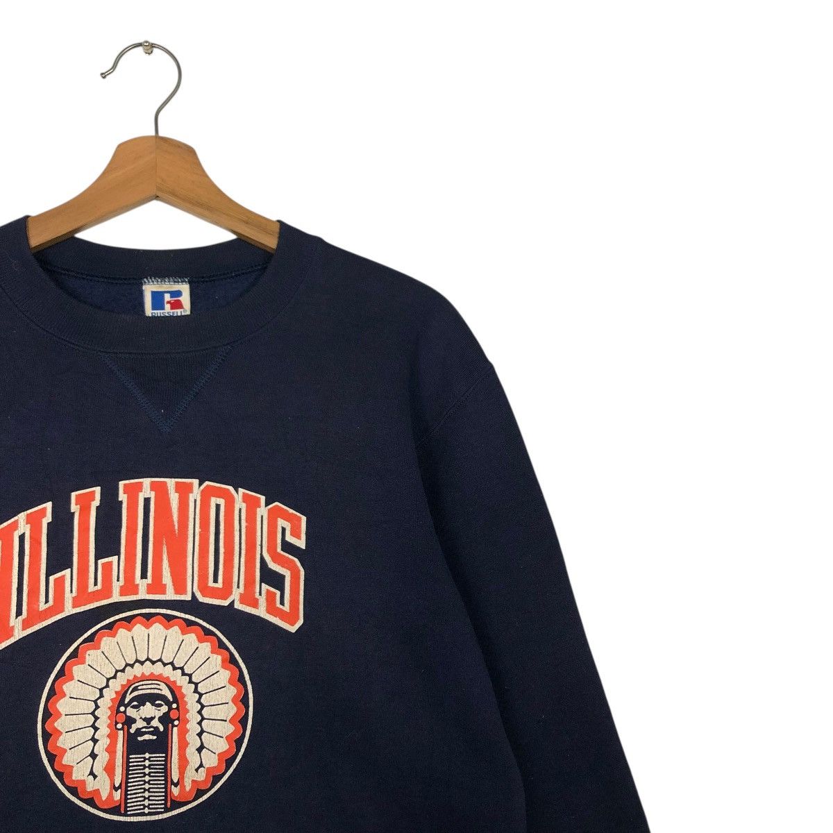 Russell Athletic 🔥VINTAGE SWEATSHIRT RUSSELL ATHLETIC SWEATSHIRT RED INDIANS Size US L / EU 52-54 / 3 - 8 Thumbnail