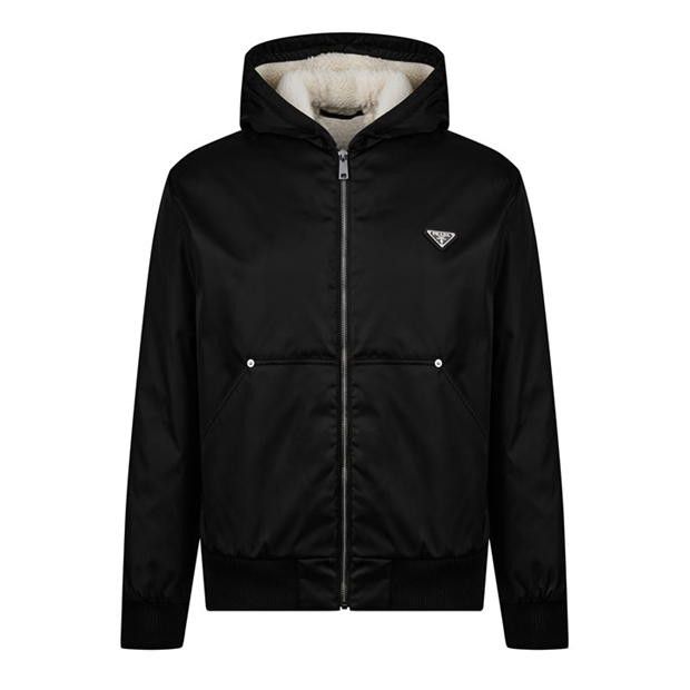 Prada PRADA Re-Nylon Fur-Lined Jacket Size US S / EU 44-46 / 1 - 1 Thumbnail